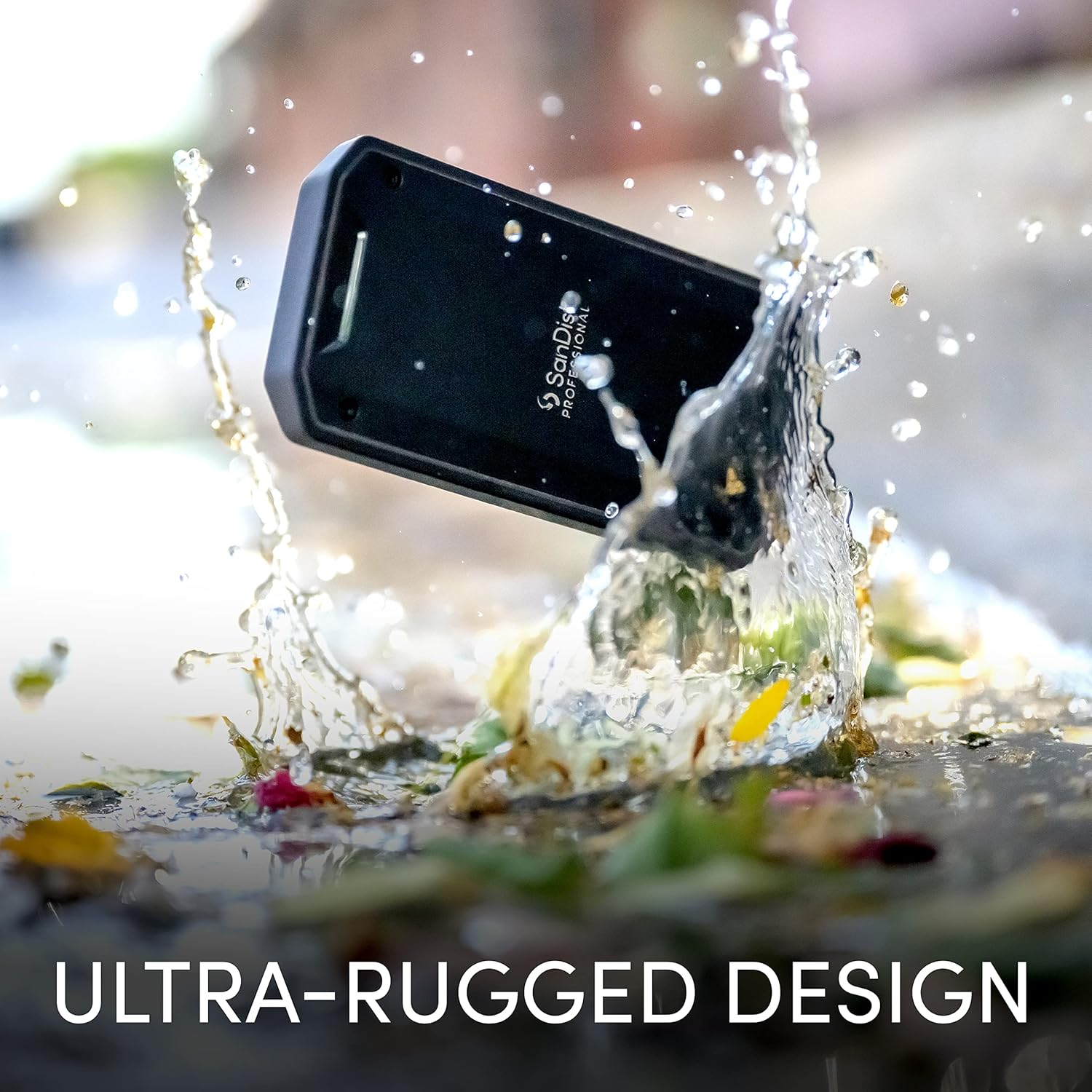 Sandisk Professional 4TB PRO-G40 SSD - up to 3000Mb/S, Thunderbolt 3 (40Gbps), USB-C (10Gbps), IP68 Dust/Water Resistance, External Solid State Drive - SDPS31H-004T-GBCND image number 1