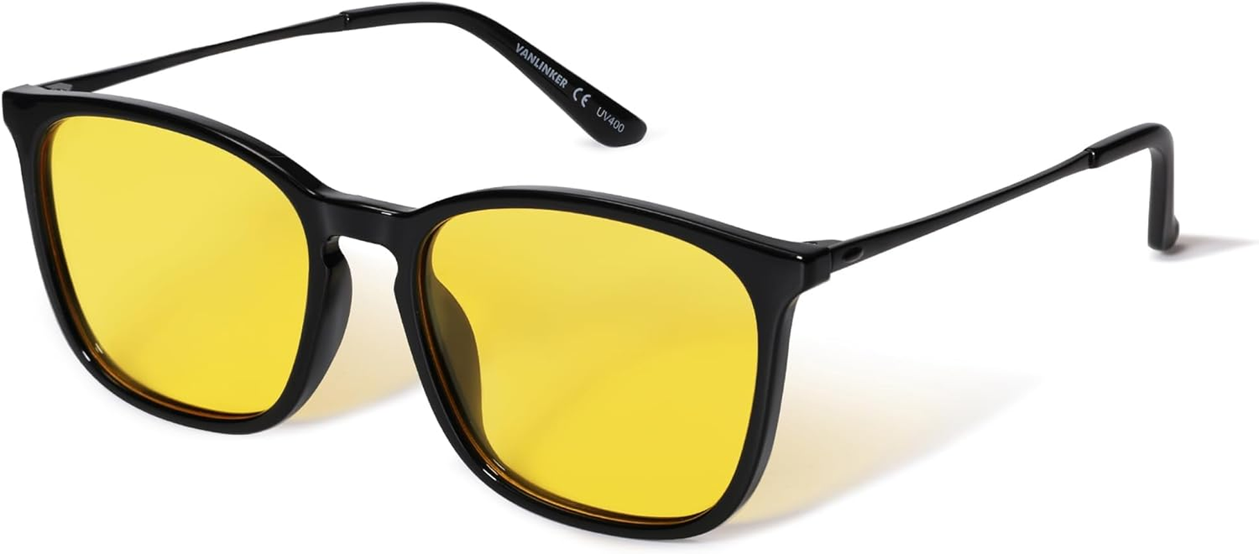 VANLINKER Vintage Square Polarized Sunglasses Men Women Classic Trendy Rectangle Metal Frame Sun Glasses VL9771 - C1-Polarized Grey Lens/Matt Black Frame image number 3