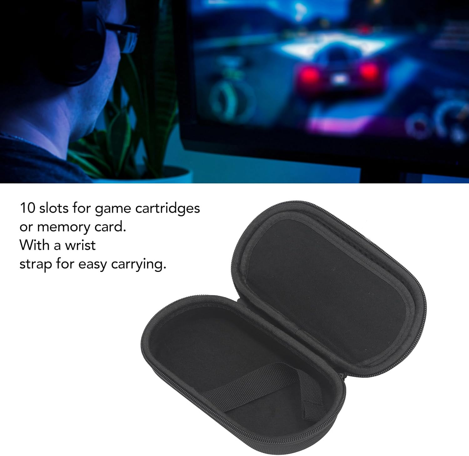 Hard Carrying Case for PS Vita 1000, 2000, PS Vita Slim, PS Vita PCH-2000, 3000 PS Vita, Waterproof Storage Case, Nylon Shockproof Travel Case image number 3