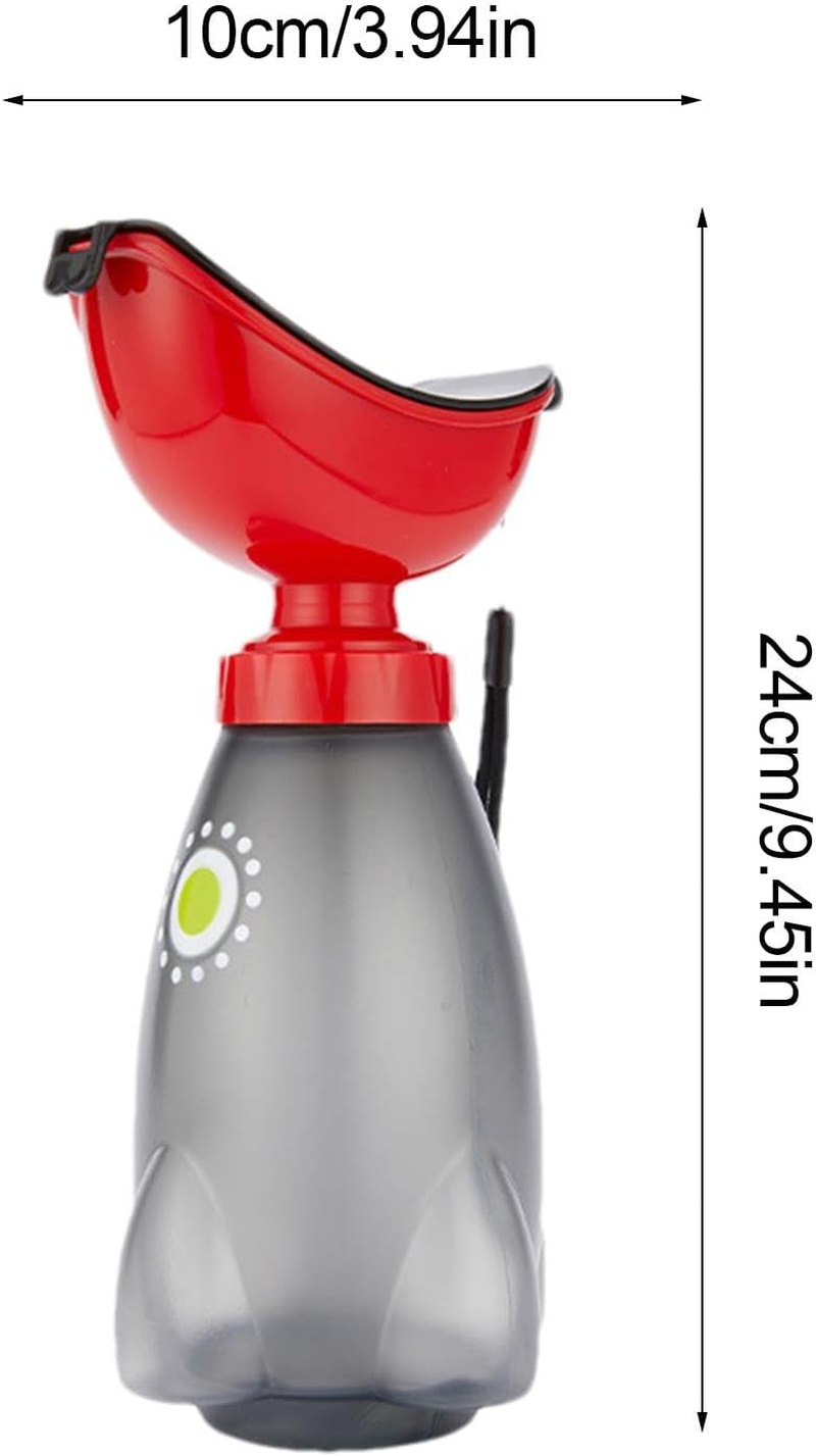 Female Urinal for Car,Car Travel Urinal Bottle - with Lid and Funnel Women Spillproof Urination Device Ergonomic Design High Capacity - Red image number 6