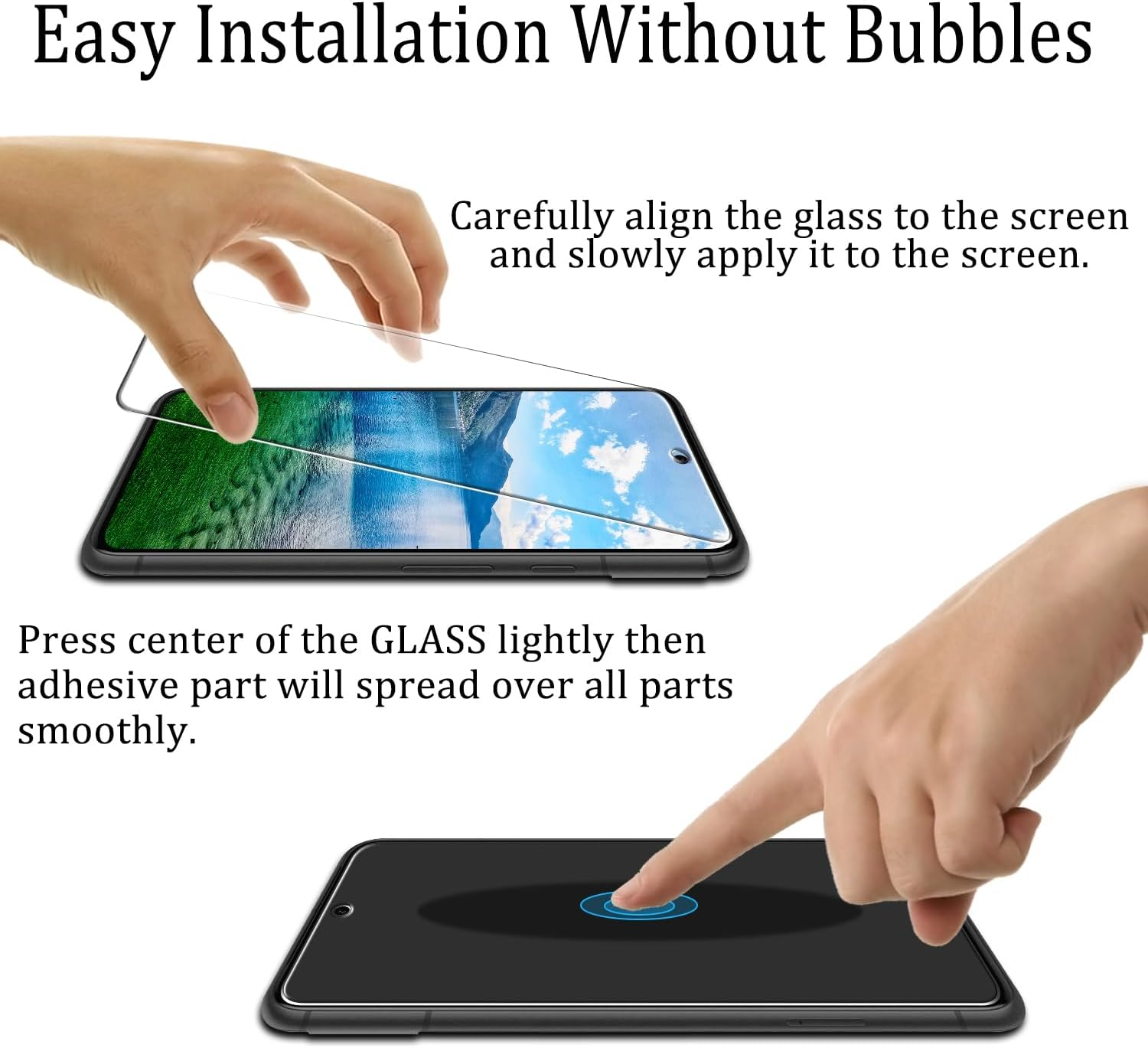 KATIN 2 Pack Tempered Glass Screen Protector for Google Pixel 8A 6.1 Inch, 9H Hardness, anti Scratch, Easy to Install image number 6