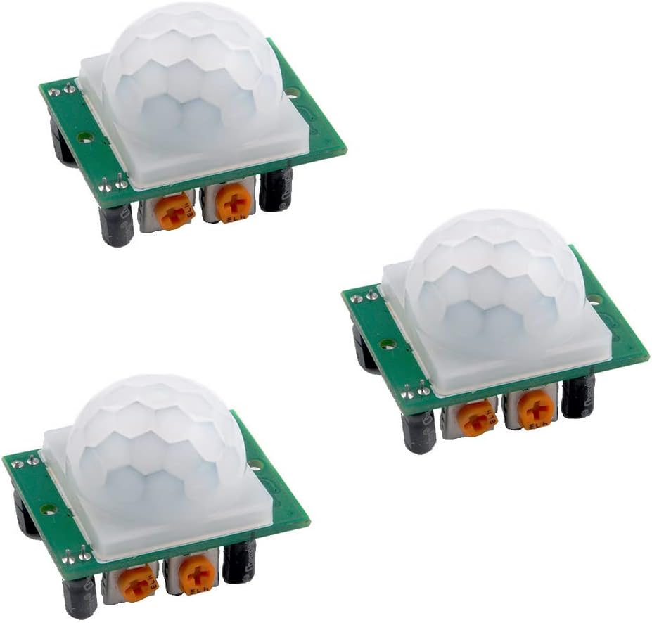 Stemedu HC-SR505 Mini Infrared PIR Motion Sensor, Micro IR Pyroelectric Human Movement Detector Sensors Module (Pack of 5)