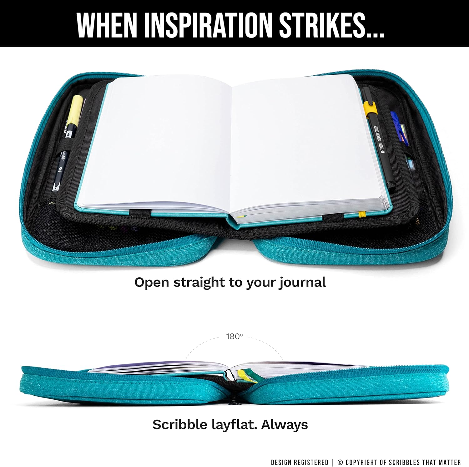 Pencil Cases Pouch | Pencil Holders Box, Pen Holder for Bullet Journals Supplies, Kawaii Stuff, School Stationery, Korean Marker & Cute Japanese Aesthetic Organizer | for A5,B5 Journal Notebooks | STM image number 6