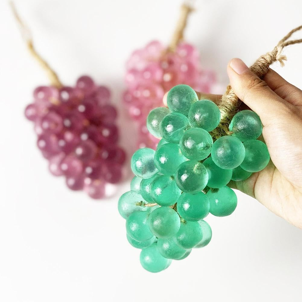 Grape Soap on a Rope, Handmade Grape Cluster Soap for Hand Face, Natural Cold Process Artisan Soaps, Lasting Fragrance Christmas Birthday Gift for Men and Women to Hang Decor (1, Purple) image number 6