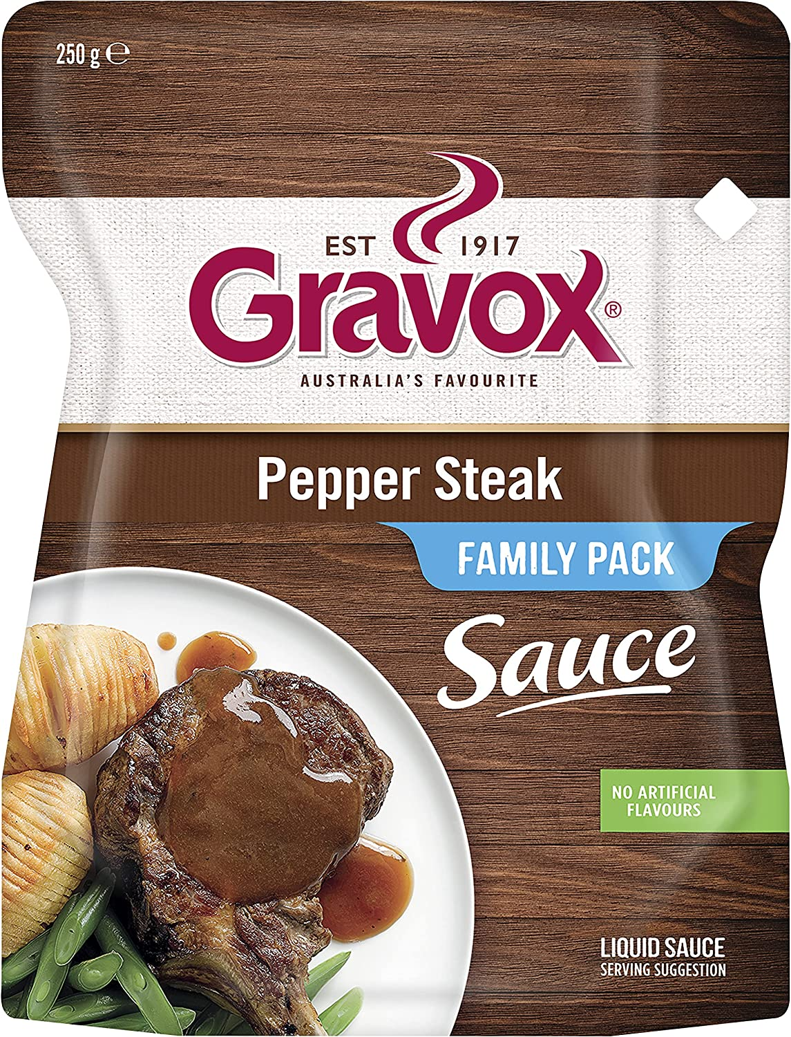 Gravox Pepper Steak Sauce Pouch Liquid Pouch for Gravy and Liquid Stock Instant Sauce 165G image number 1