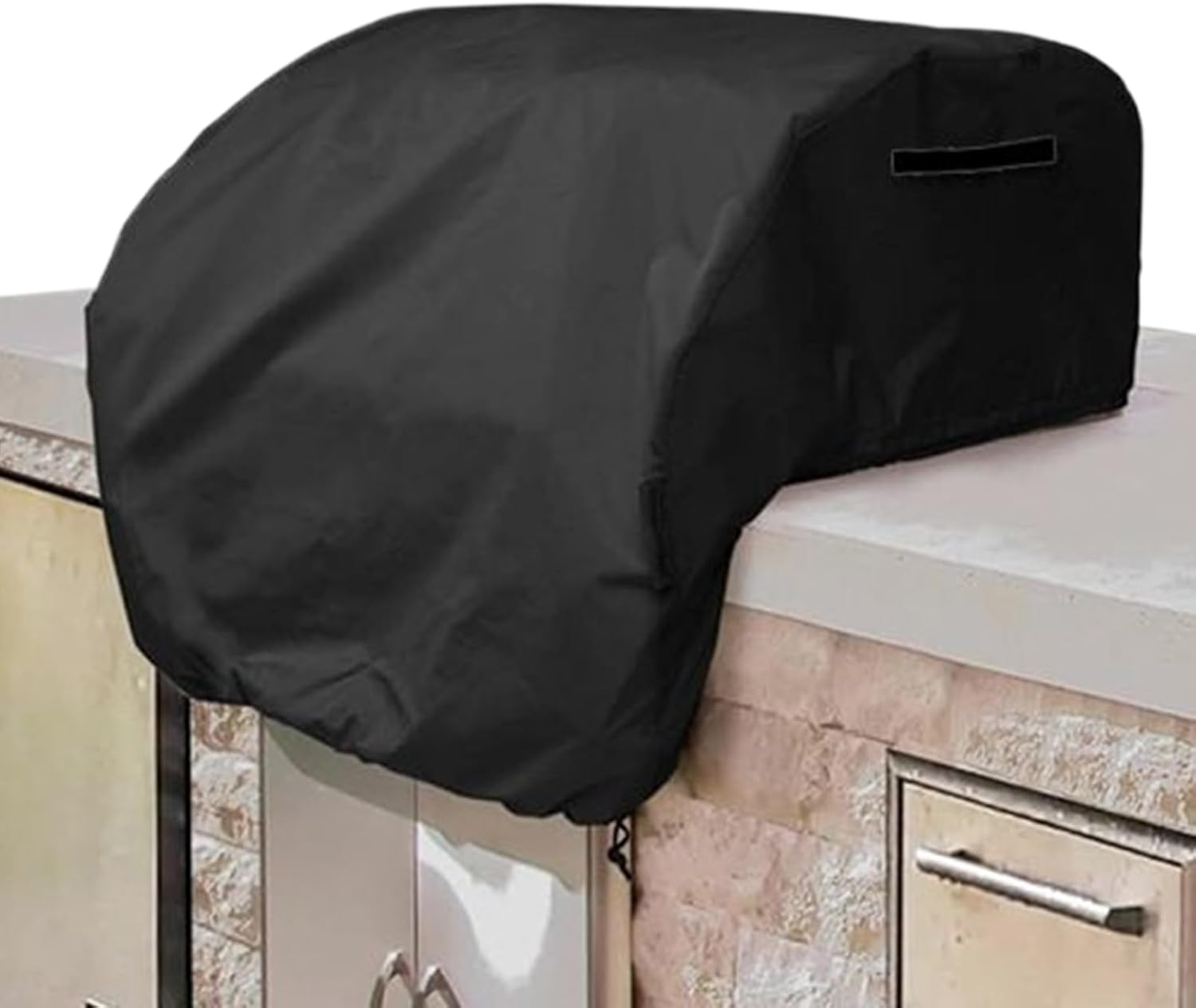 Built in Grill Cover | Built in Grill Top Cover,Waterproof Elastic Barbecue Cookware Protector for Courtyard Garden Backyard Yard Patio Lawn image number 4