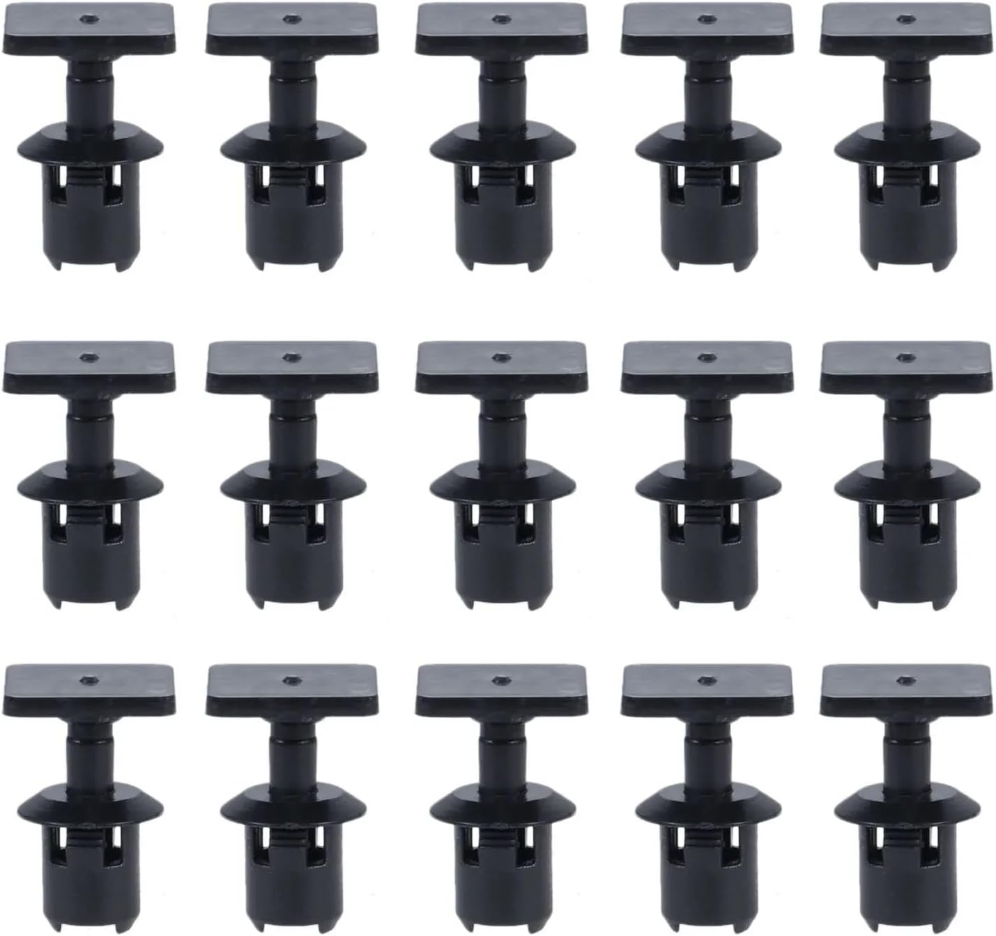 TOKCBCUPCK 50Pcs Black Nylon Car Roof Lining Clips Fastener Replacement for VW Caddy Transporter T4 T5 Auto Interior Accessories Automotive Fasteners image number 3