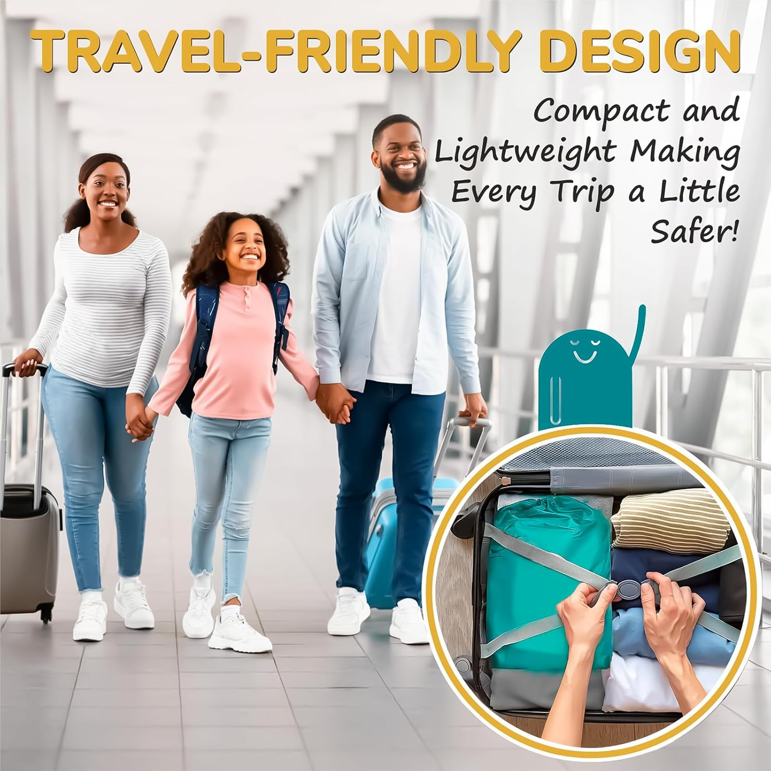 2 Pack Bed Bumpers for Toddlers Inflatable Travel Baby Bed Rail Guards Non-Skid Toddler Bed Bumper Portable Nursery Bed Rails for Twin Full Queen King Beds 130Cm Lenght image number 1