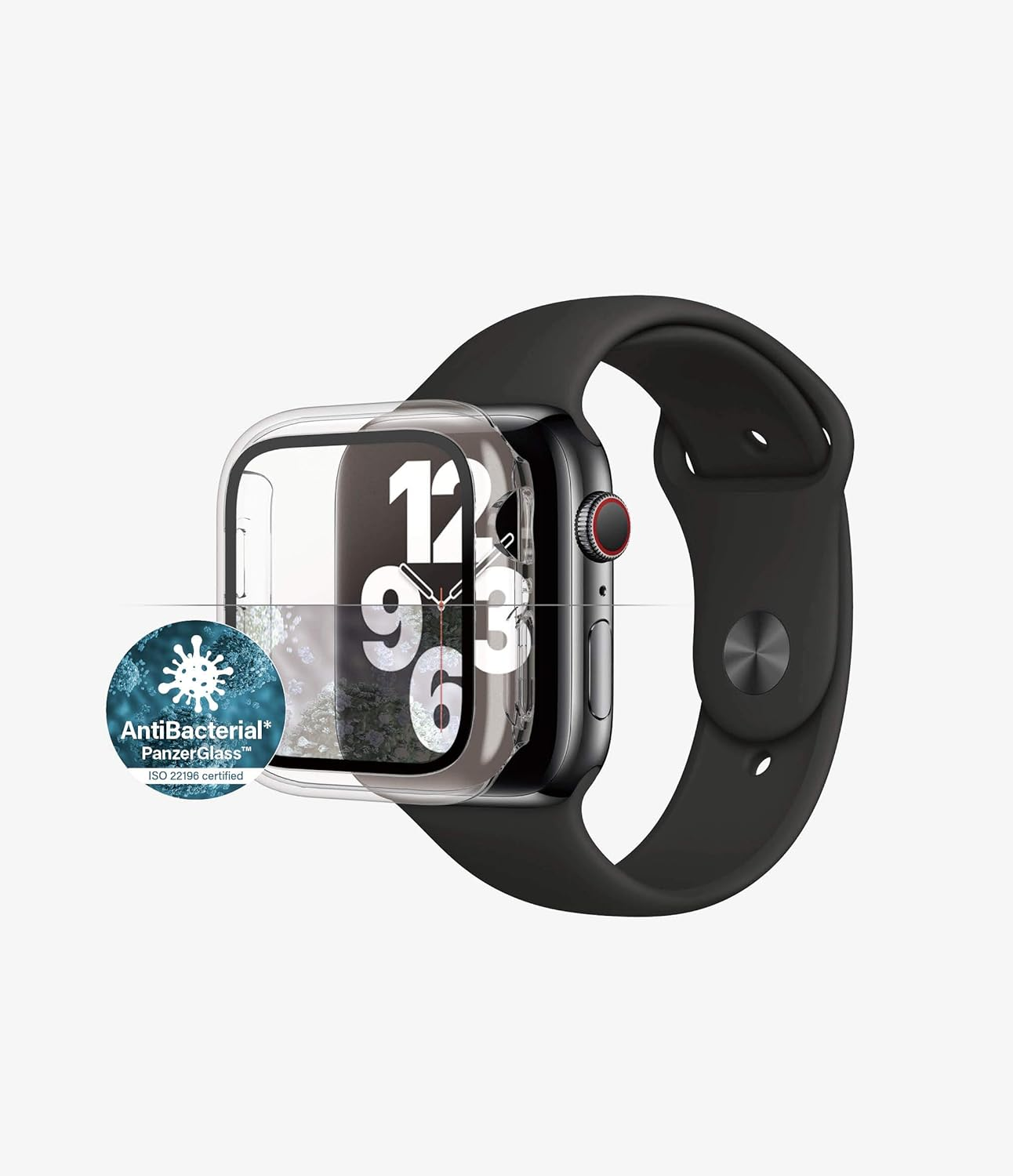 PANZERGLASS&reg; Screen Protector Full Body Apple Watch Series 4 | 5 | 6 | SE 40MM | Transparent image number 2