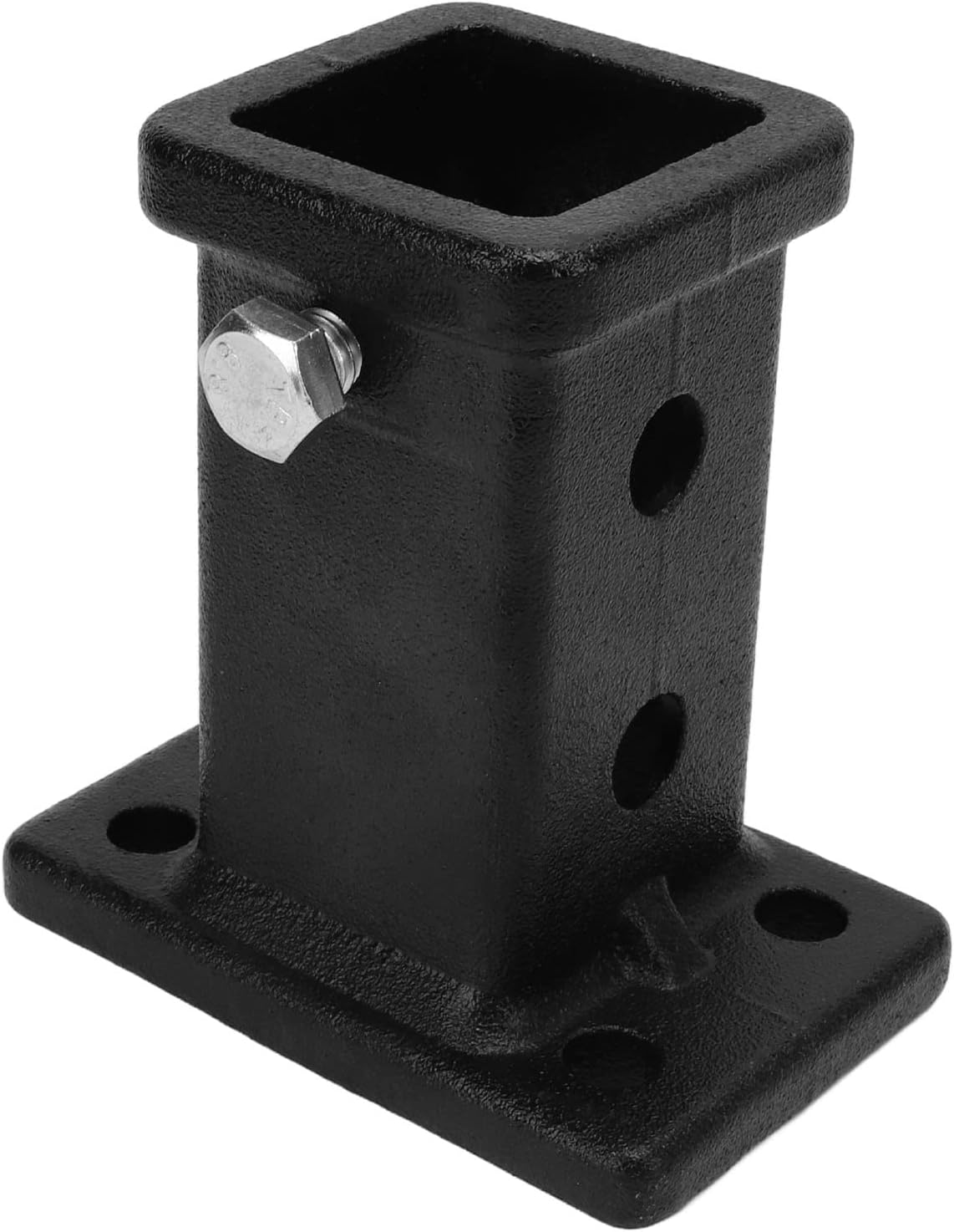 Universal Trailer Receiver Tube, Moulded Steel, 52X52Mm Square Opening, 130Mm Height, Screw-On Hitch Mount for Pickup Trucks image number 4