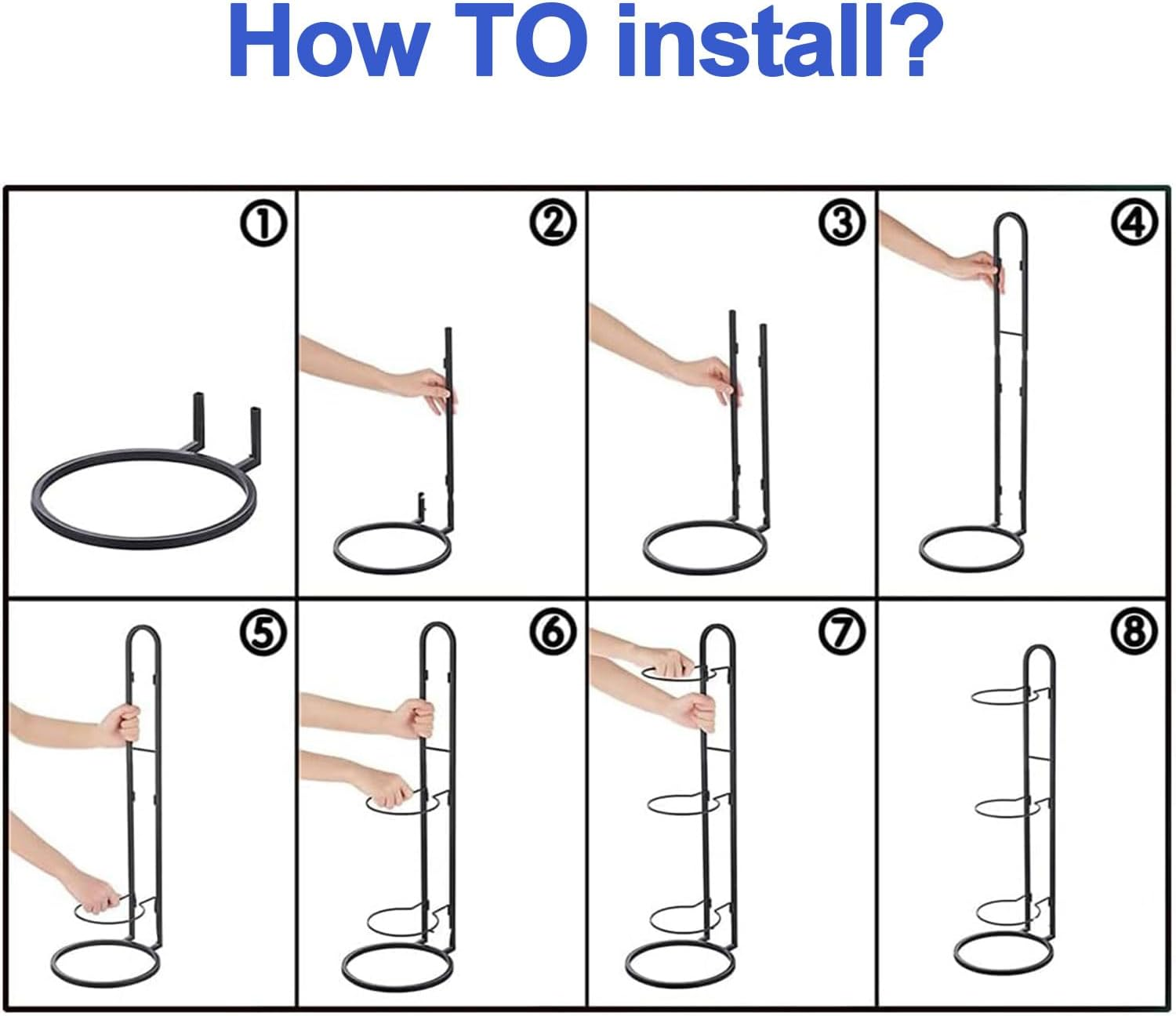 3-Tier Basketball Ball Storage Rack Holder, Ball Storage, Freestanding Garage Sports Equipment Organizer. Ball Storage Rack, inside Movable Vertical Display for Volleyball, Soccer and Basketball