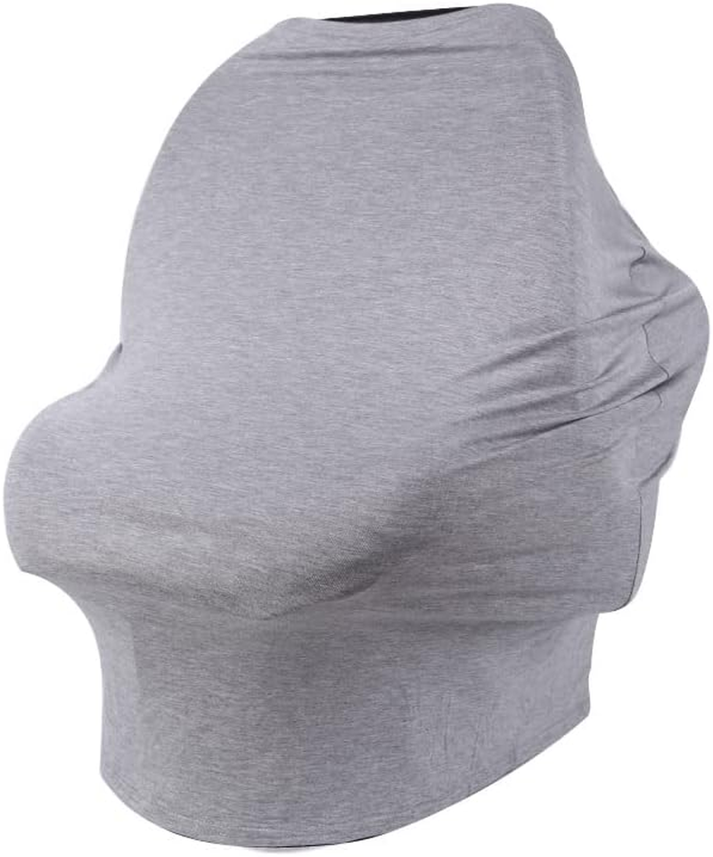 Breastfeeding Cover Cotton Nursing Maternity - Plain Grey image number 4