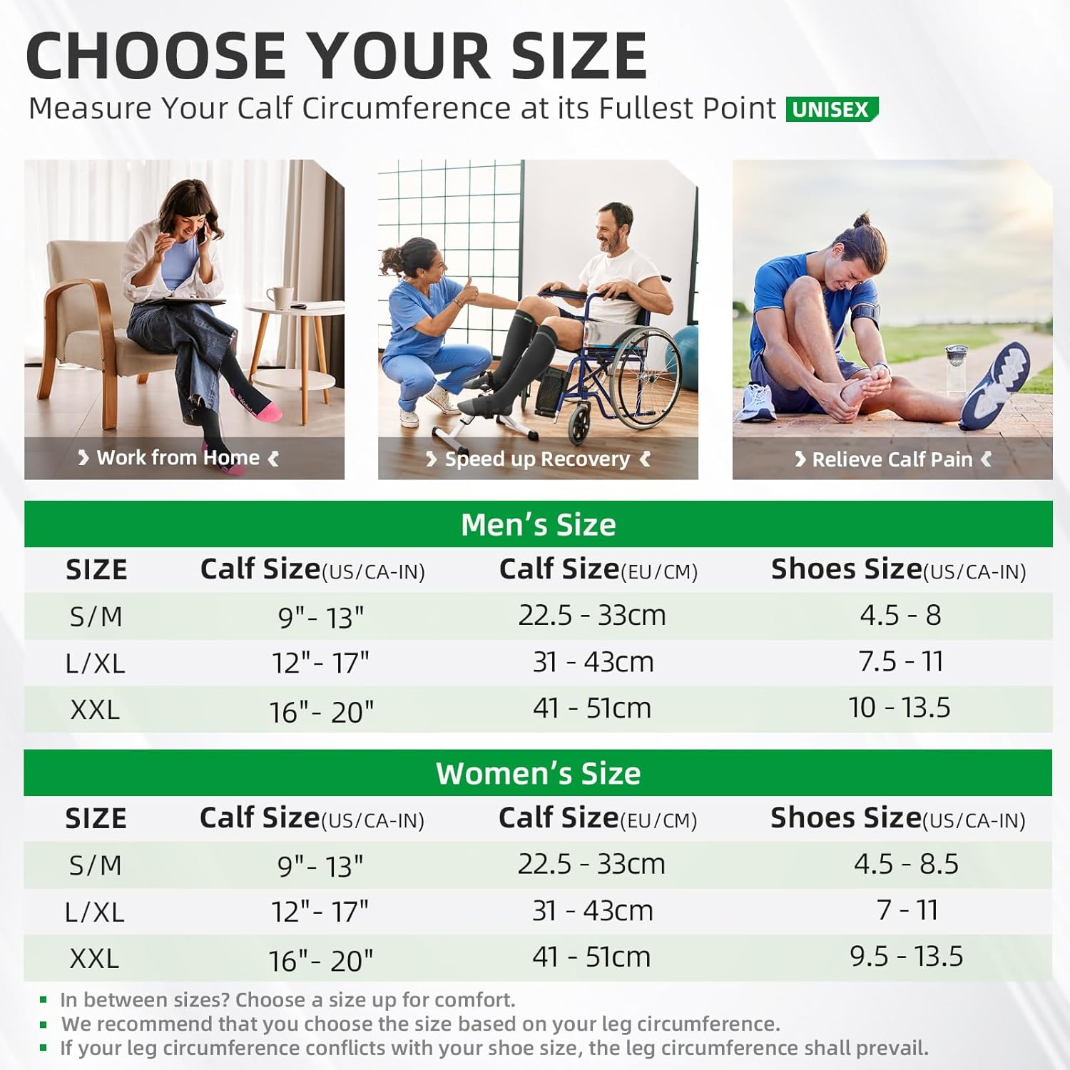 WAKEFEET Medical Compression Socks Men Women 3 Pairs, Compression Stockings 20-30Mmhg for Relieving, Recovery