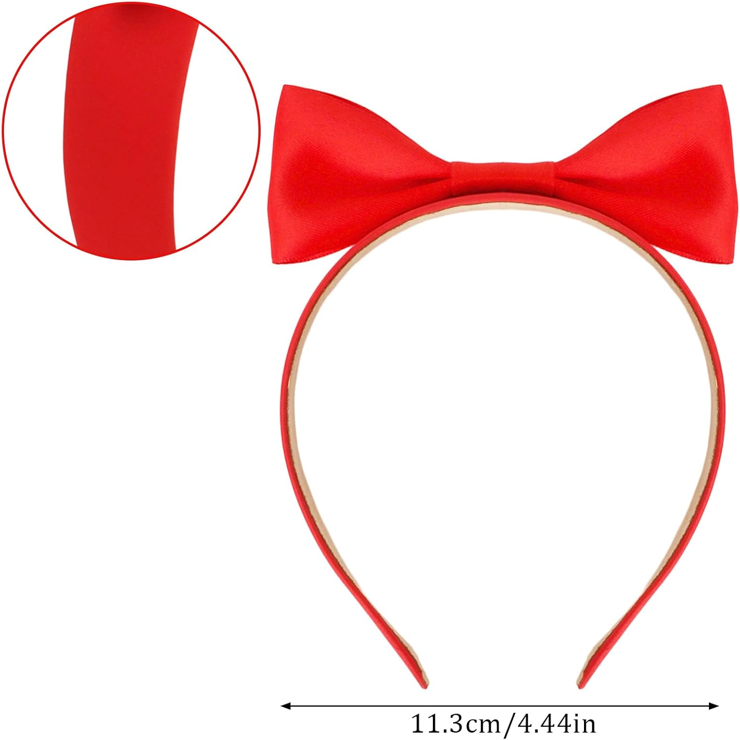 Srotmirw Women'S Elegant Headband, 1 Piece Red Butterflies Headband Girls for Women Girls image number 4
