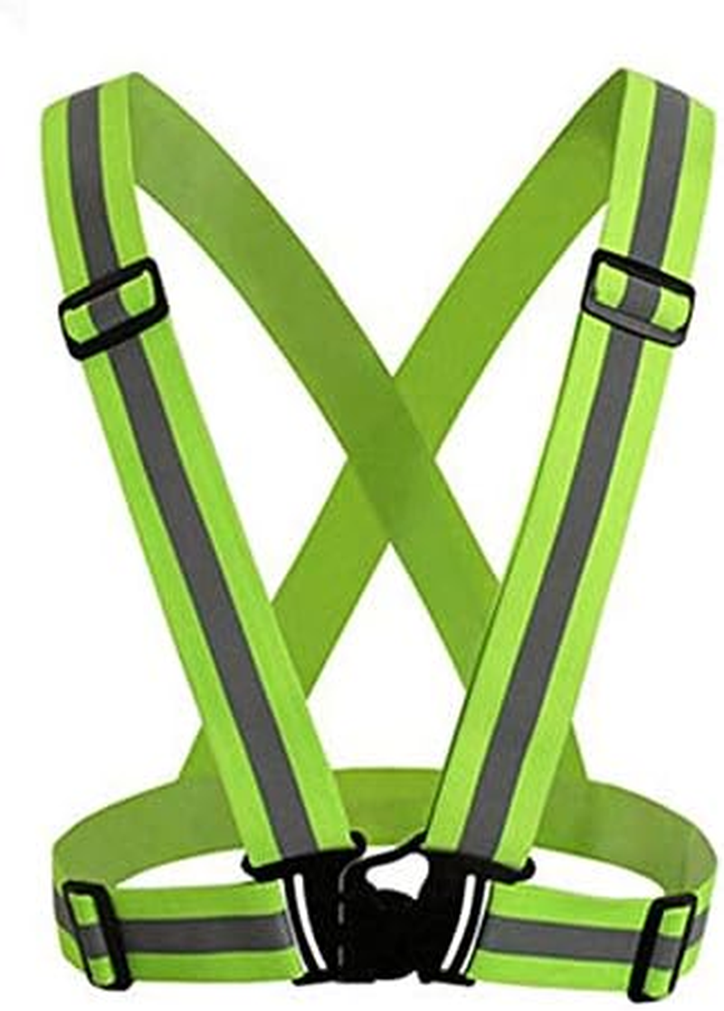 SENRISE Reflective Night Running Vest, Neon Yellow, Blue, Orange, Pink, One Size, 360&deg; Visibility, Adjustable, Lightweight, Unisex Adults & Children, Outdoor Enthusiasts, Vest