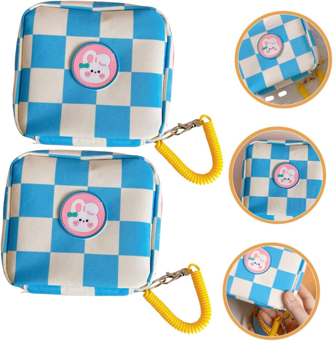 BCOATH 2Pcs Menstrual Pad Bag Practical Period Bag Sanitary Napkin Pouch Tampon Pouch for Women image number 1