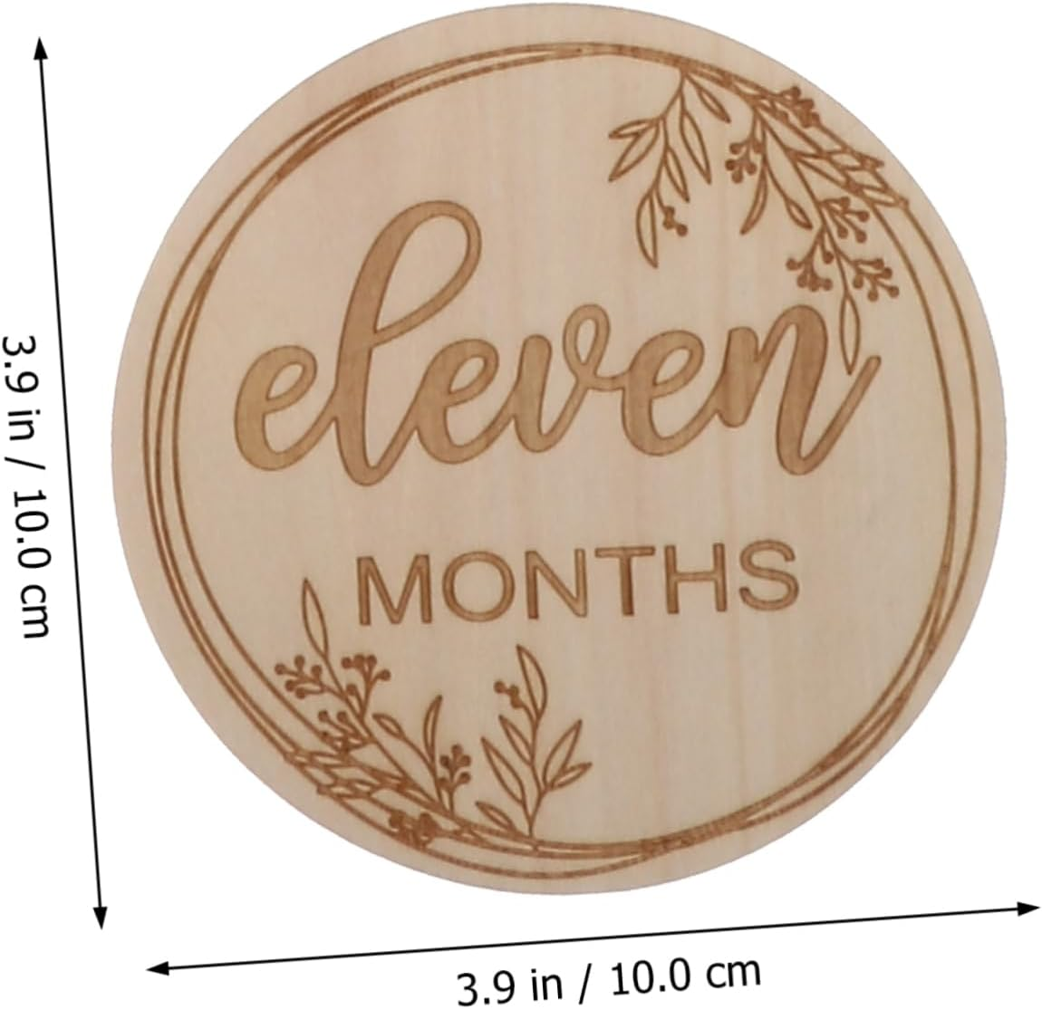 Milestone Cards Unique Wooden Birth Month Cards for Newborns Photo Props Dad Newborn image number 3