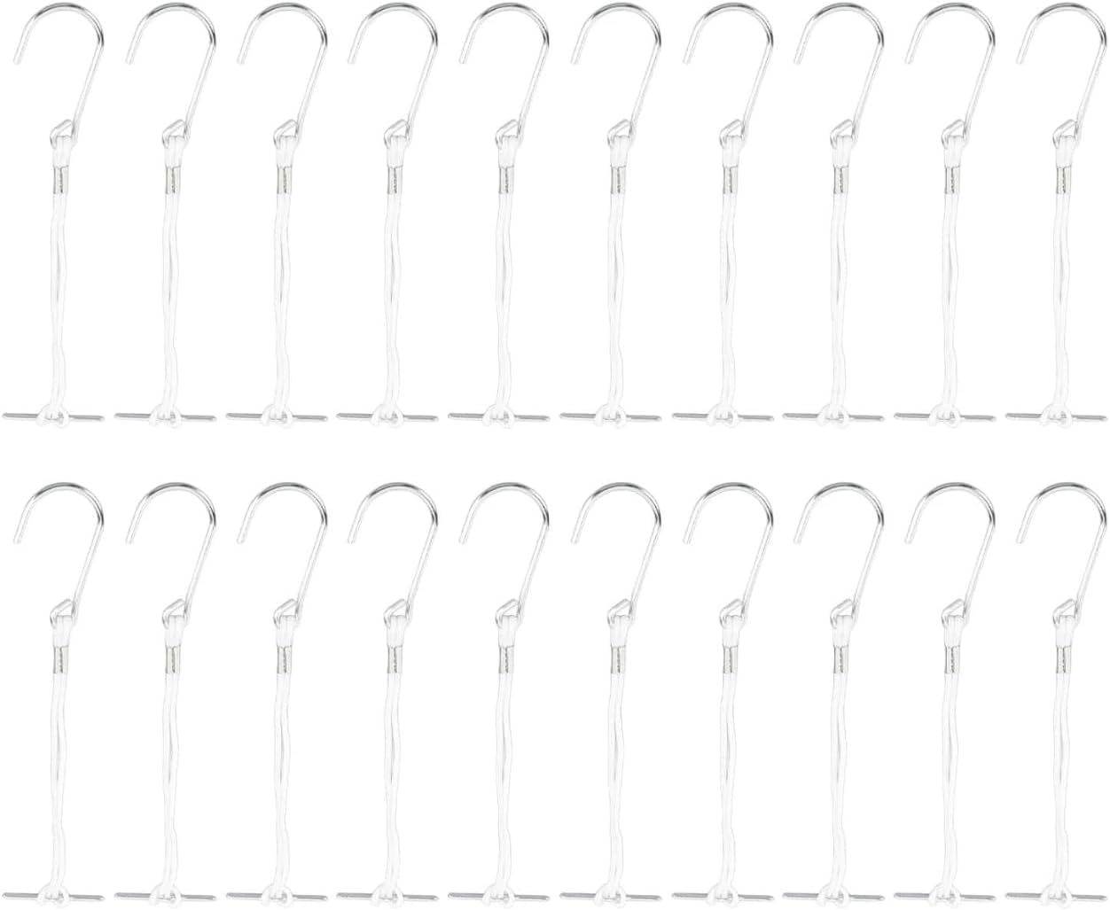 Sewing Pattern Hooks, 20 Pcs Pattern Making Hooks with T Bar and Nylon Cord Hardened Steel Sewing Making Hanger for Securing and Hanging Patterns image number 4