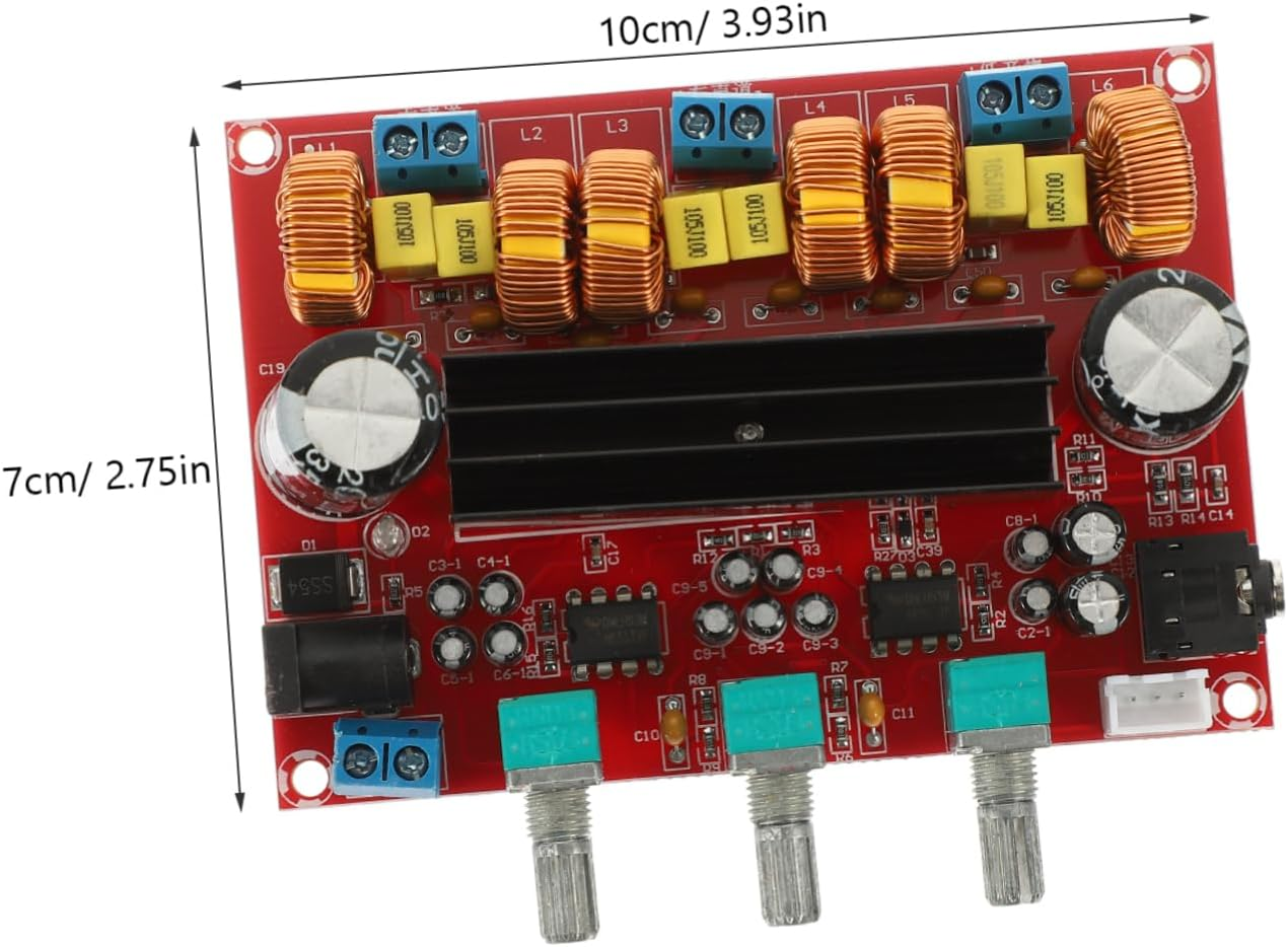 Homoyoyo Amplifier Board Channel Audio Subwoofer Power Module Digital Amp Wide Voltage for Home Theater System image number 1
