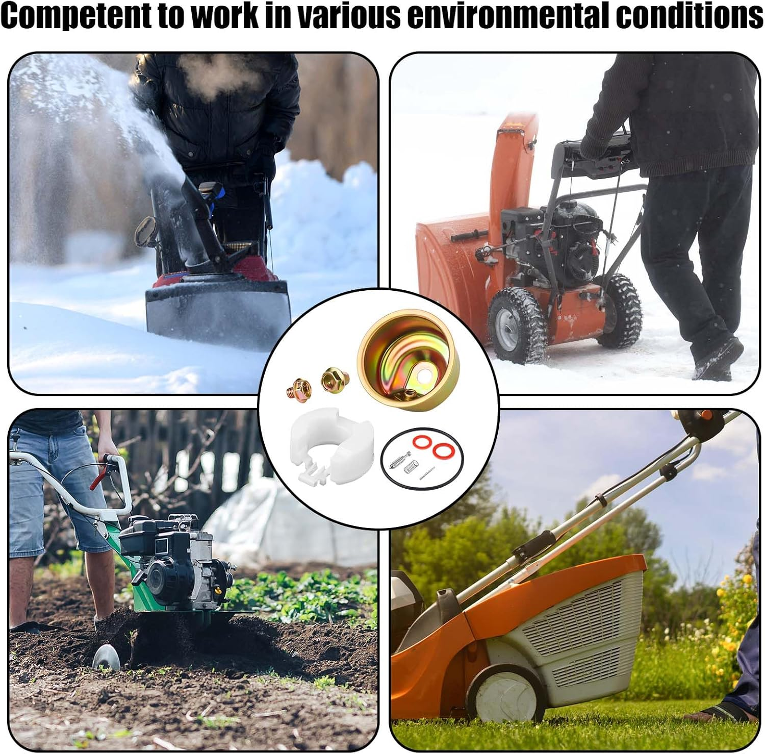 GX120 Carburetor Rebuild Kit for Honda GX120 GX160 GX200 GXV120 GXV140 GXV160, Carburetor Chamber Float Bowl Needle Spring Seal Pin Gasket image number 3