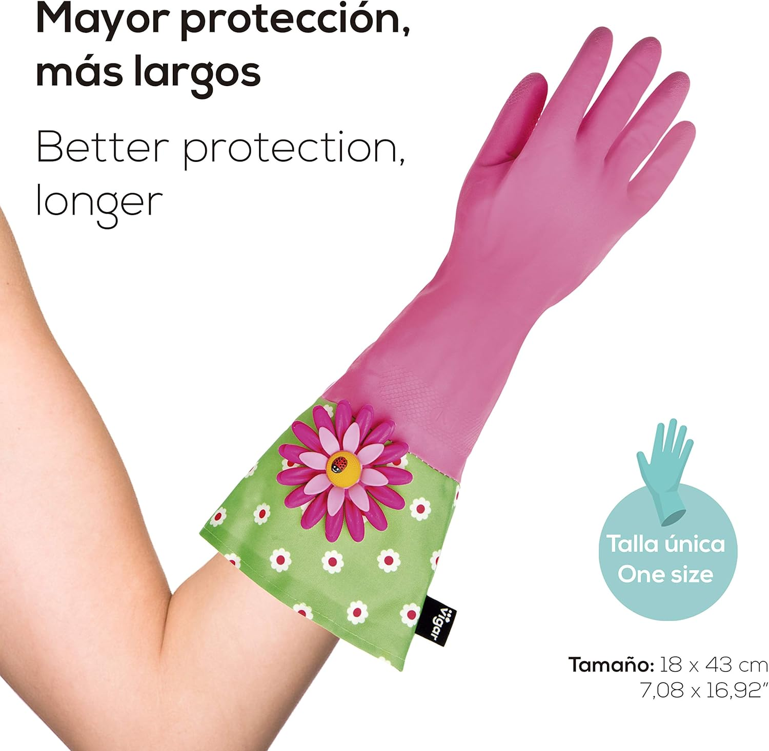 Vigar Lulu Heavy Duty Gloves One Size image number 1