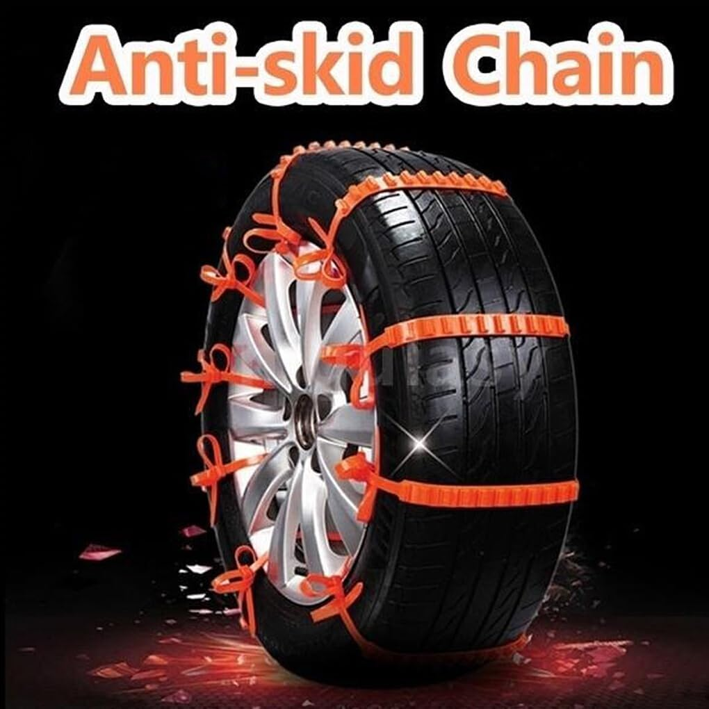 SUIOPPYUW Easy to Install Nylon Anti-Slip Chain for Winter Automotive Wheel Tyre High Performance Car Motorcycle Outdoor Snow Tire image number 2