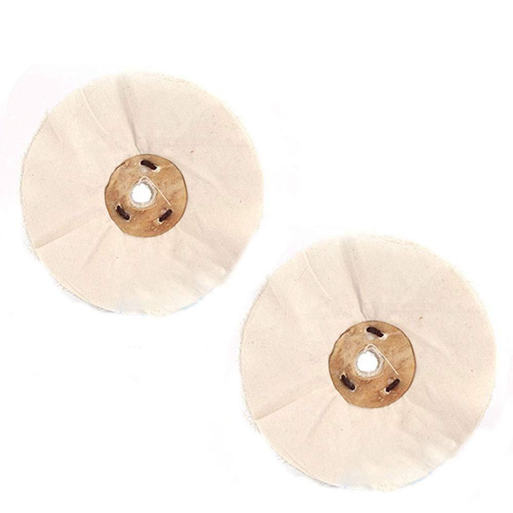 Cotton Polishing Wheel, Professional Buffing Wheel Pad Mop Kit for Cleaning, Grinding and DIY - 150Mm
