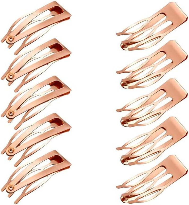 10/20/30PCS Double-Grip Hair Clips Metal Snap Barrettes Hair Styling Tool Women Girls for Hair Making, Salon Supplies - Black(10Pcs) image number 7