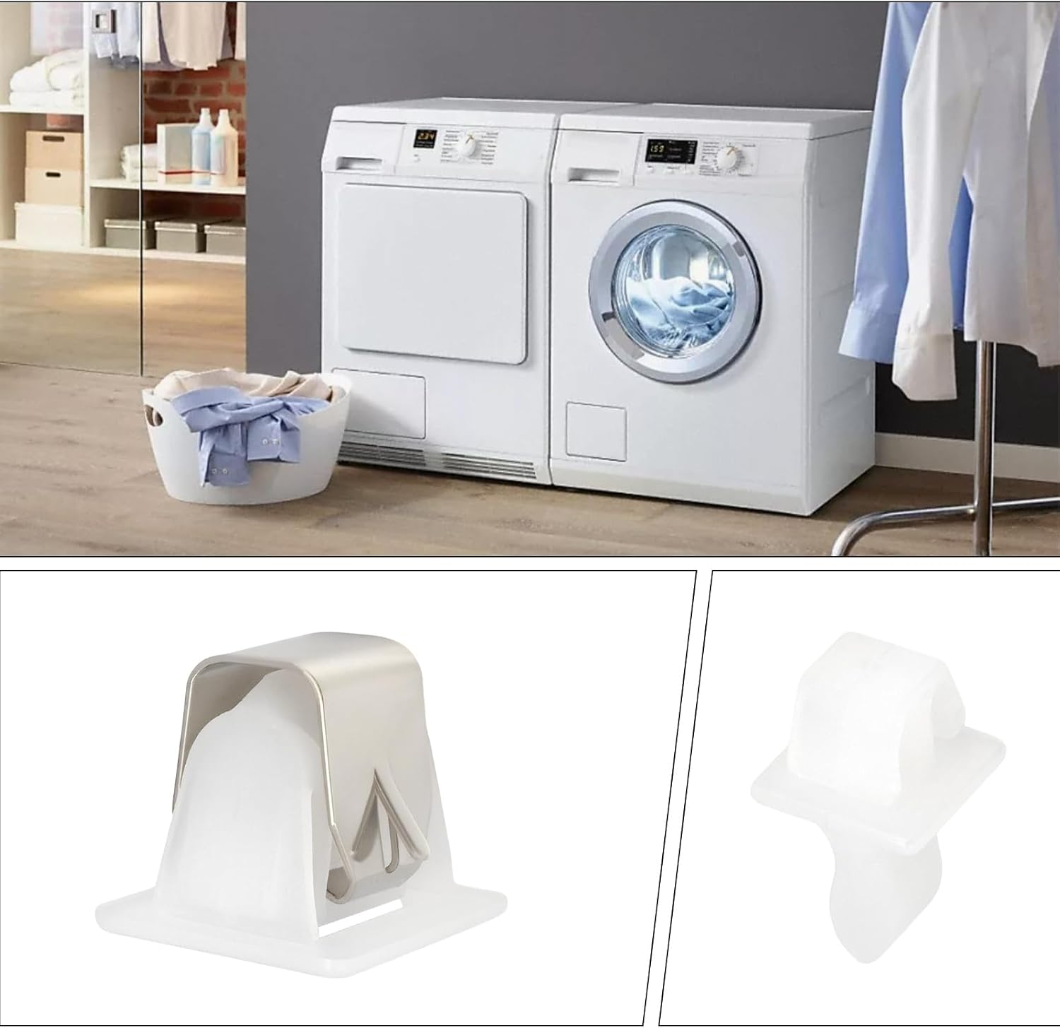 Briny River 4Pcs Dryer Door Latch with Plug-Ins AP4037288 19950209 306436VP 33001791 PS2029855 R0601523 W10116757 Y313912 Compatible with Whirlpool Compatible with Maytag image number 4