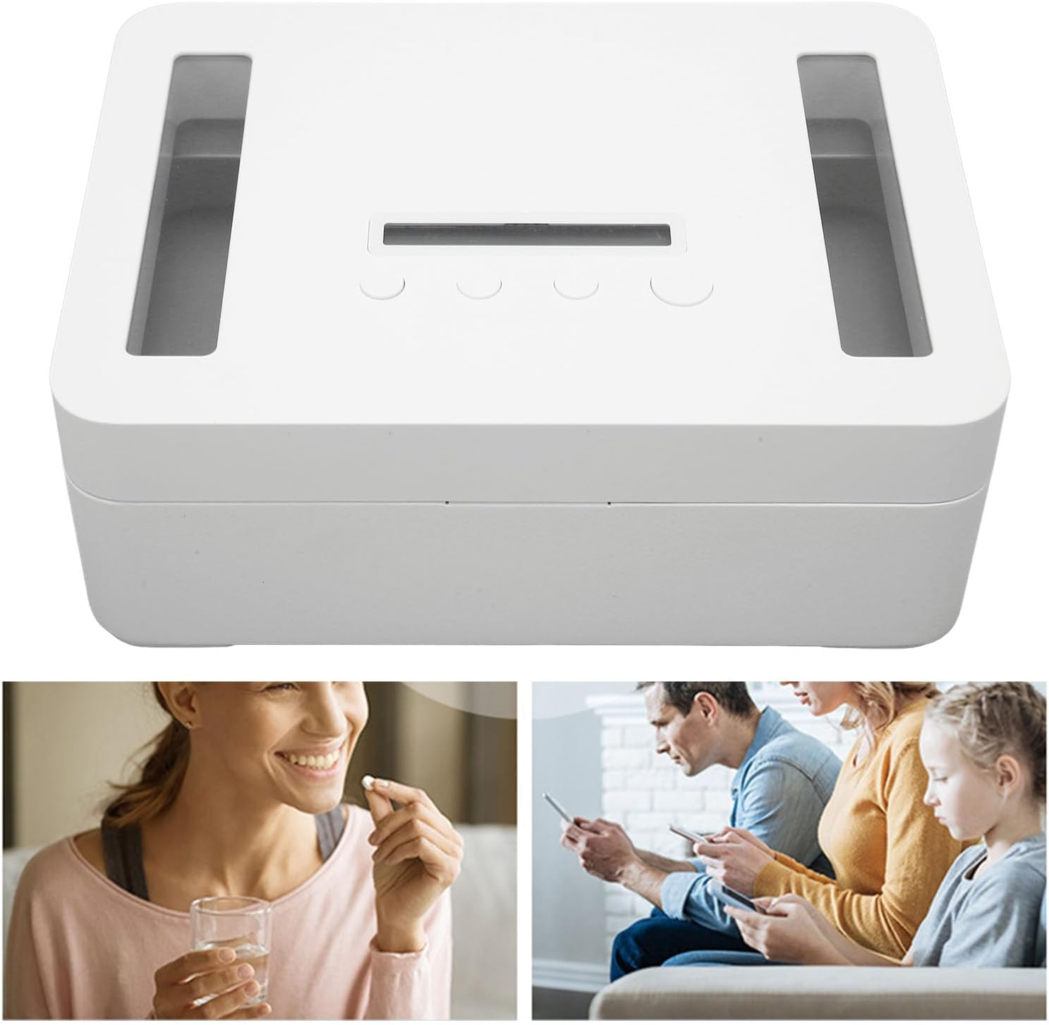 Metal Timed Lock Box with Timer - Self-Control Container, Child Lock, Time Release Jail Locker up to 365 Days for Phones/Snack/Alcohol (S) image number 5