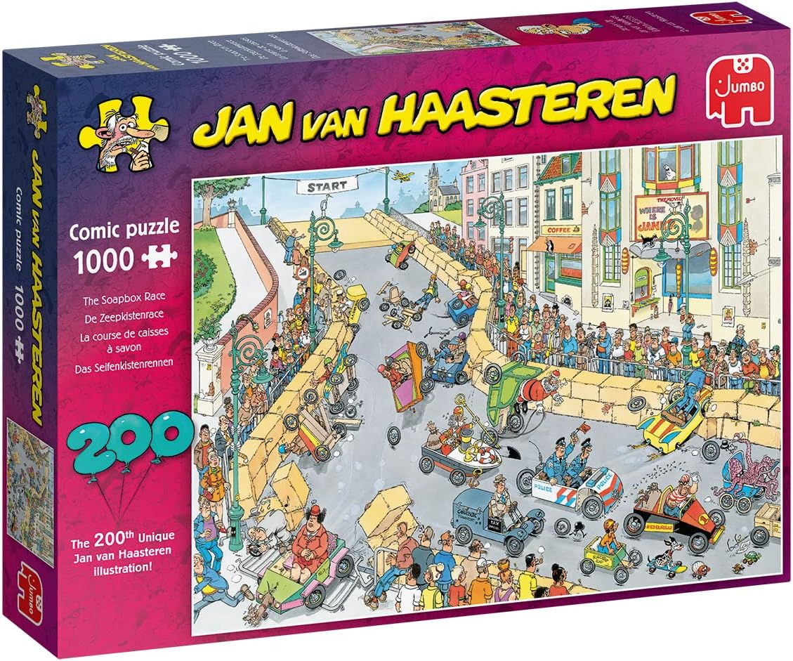 Jumbo Jan Van Haasteren the Soapbox Derby Jigsaw Puzzle (1000 Pieces)