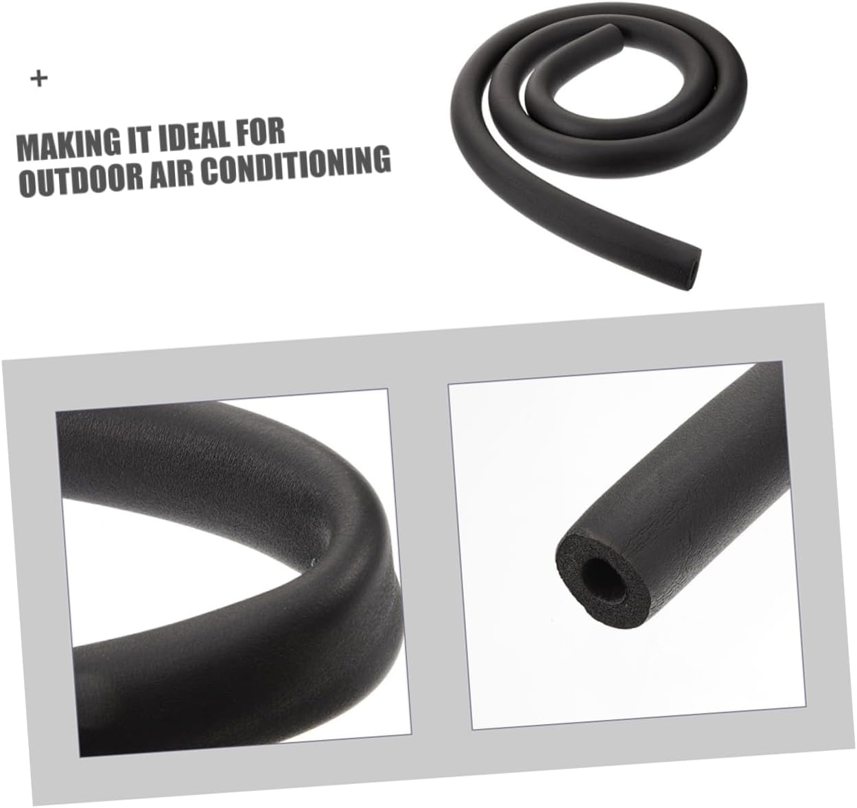 HOMSFOU Insulating Pipe Self-Adhesive Heat Preservation Tubing for Air Conditioning Pipes Extra-Thick Insulation Material Prevents Freezing Inner image number 2