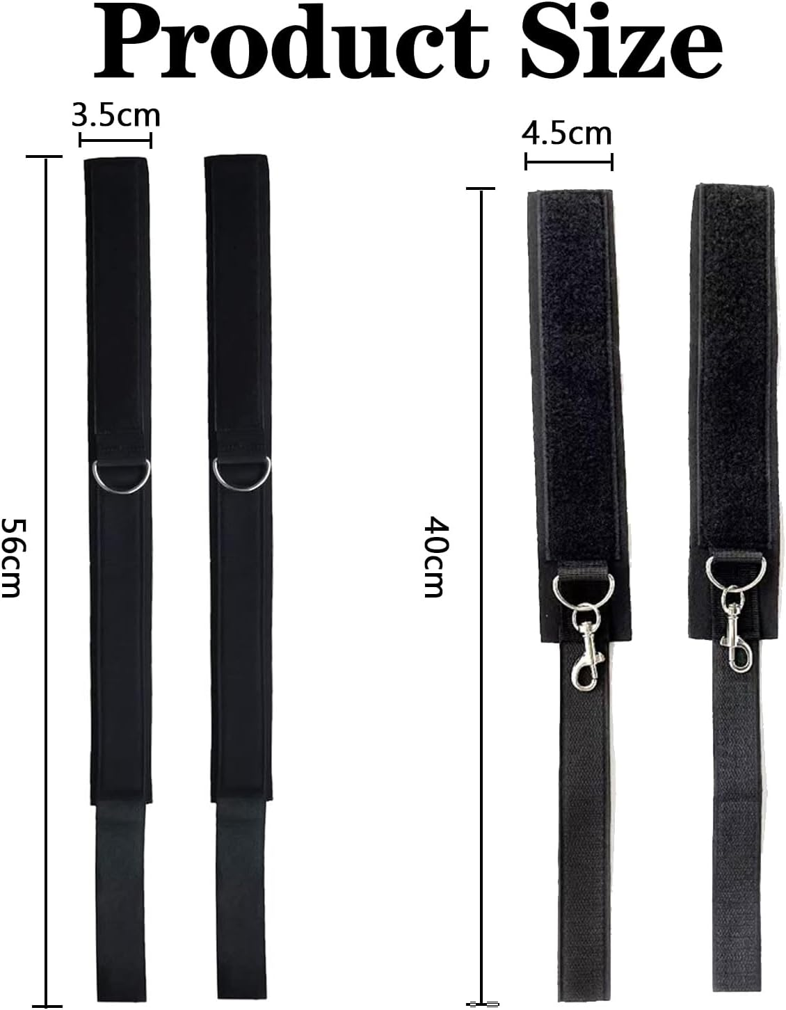 Mineens BDSM Bondage Kit Padded Restraining Handcuffs and Fetters,Adjustable Leg Straps and Handcuffs Sex Toys, Beginner SM Games for Couples image number 2