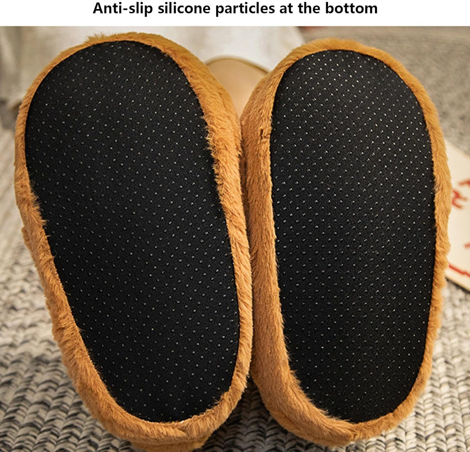 Patifirst Capybara Slippers Women, Cute Capybara Slippers, Plush Cartoon Animal Home Slippers, Fluffy Non-Slip, Warm Winter House Slippers, Funny Slippers for Women image number 2