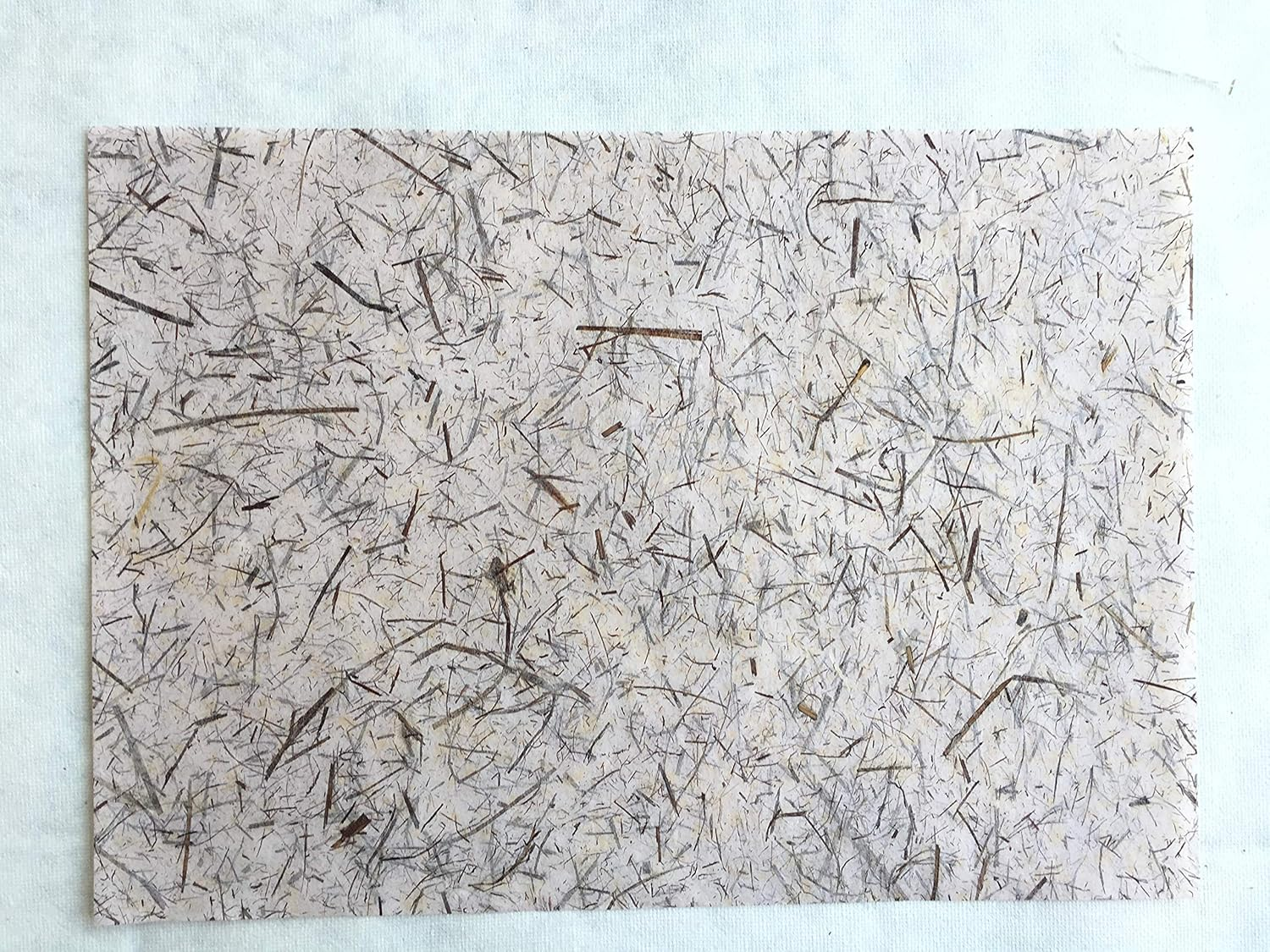 8.5X12 Inches Mulberry Paper Sheet Design Craft Hand Made Art Tissue Japan Origami Washi Wholesale Bulk Sale Unryu Suppliers Thailand Products Card Making Paper with Dried Leaves 60 Sheets image number 5