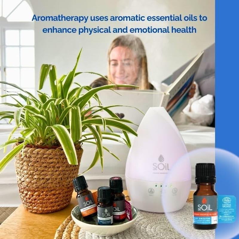 Soil Easy Breathe Organic Essential Oil Blend, Contains Eucalyptus, Peppermint, Cajeput, Clove Oil, Essential Oil Diffuser, No Additives, 10Ml image number 4