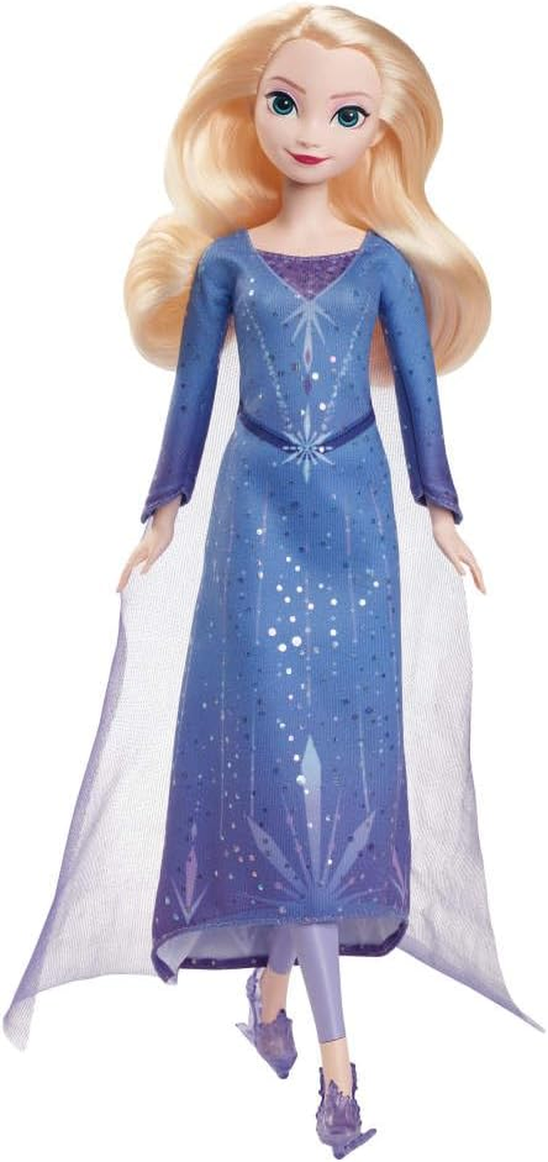 Mattel Disney Frozen Elsa Fashion Doll & Accessories, Ice-Skating Look with Removeable Dress & Skates plus 1 Pair of Shoes, Inspired by Frozen: Winter Festival image number 2