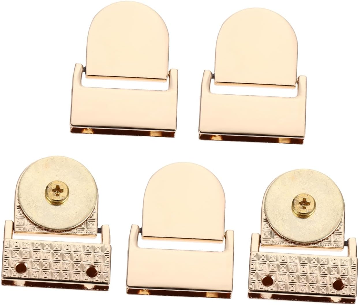 FIXOSHEE 5Pcs Magnetic Buckle Locks Bag Clasp Accessories DIY Handbag and Luggage Lock Clasps Replacement for Shoulder Bags and Travel Gear