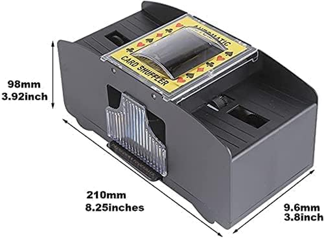 Automatic Card Shuffler for 1-2 Decks - Battery Powered Electric Shuffler with Quick Shuffle Technology for and Family Gatherings image number 3