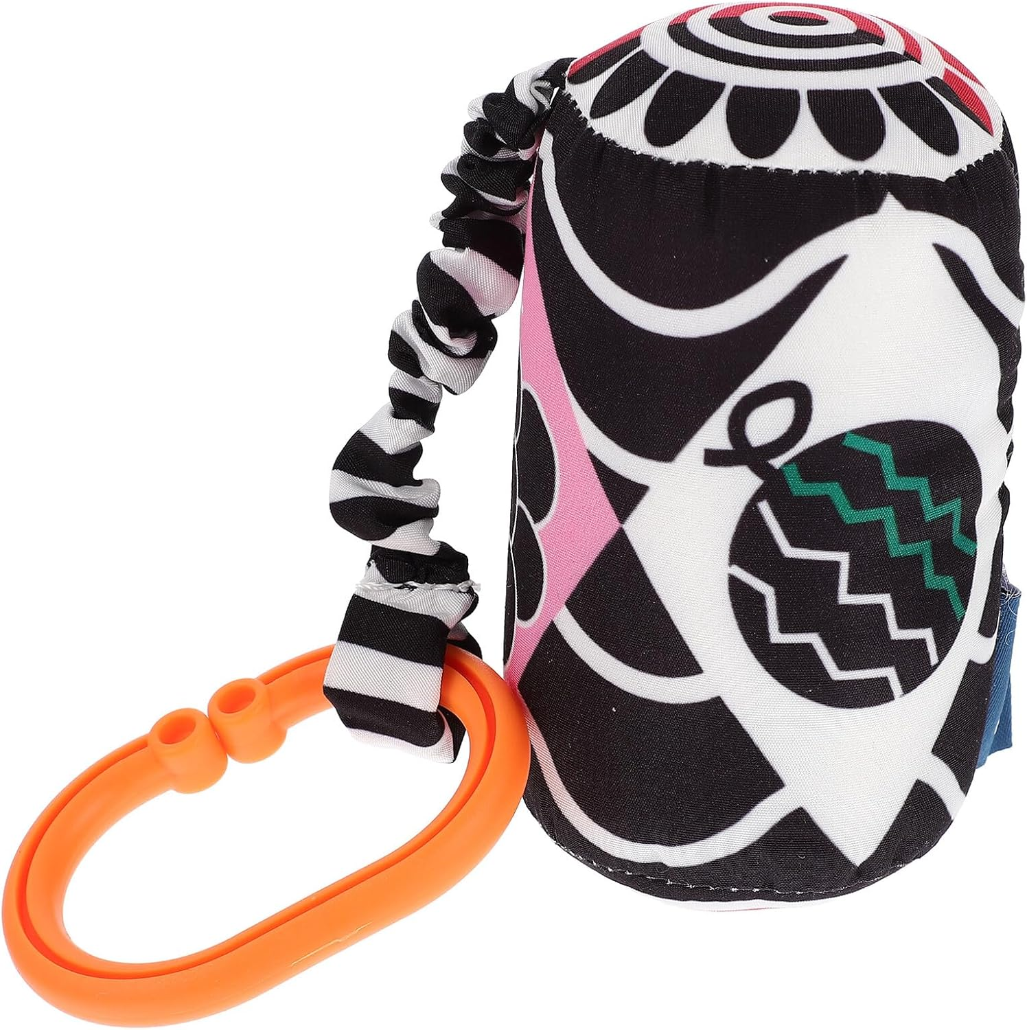 Didiseaon Geometric Shape Crib Hanging for Newborns Stroller Sensory Ring with Smooth Surface Color Shape Recognition Easy Grip for Development image number 4