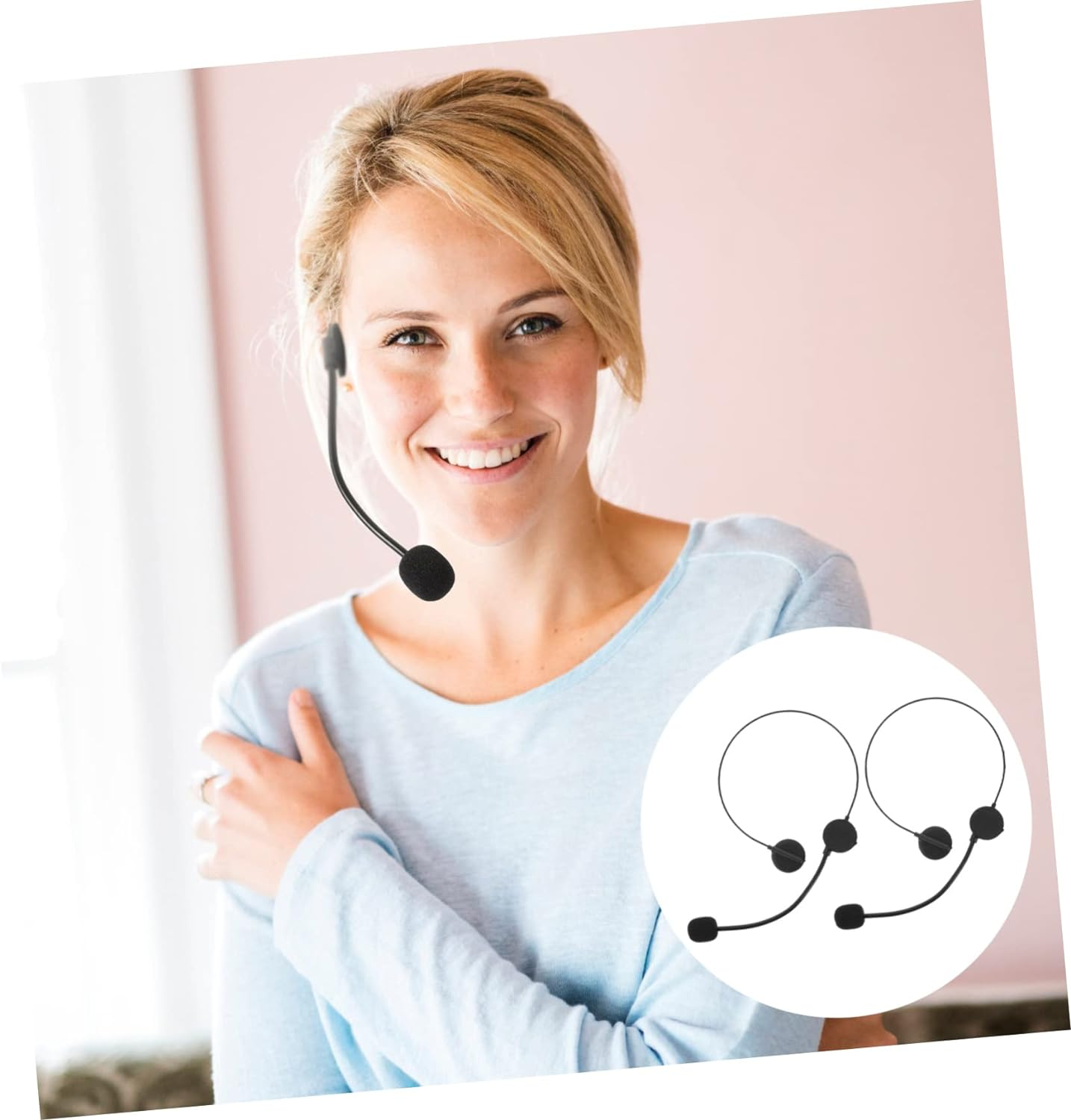 Hohopeti 2Pcs Fake Headphone Props Plastic Singer Headset Cosplay Costume for Child image number 3