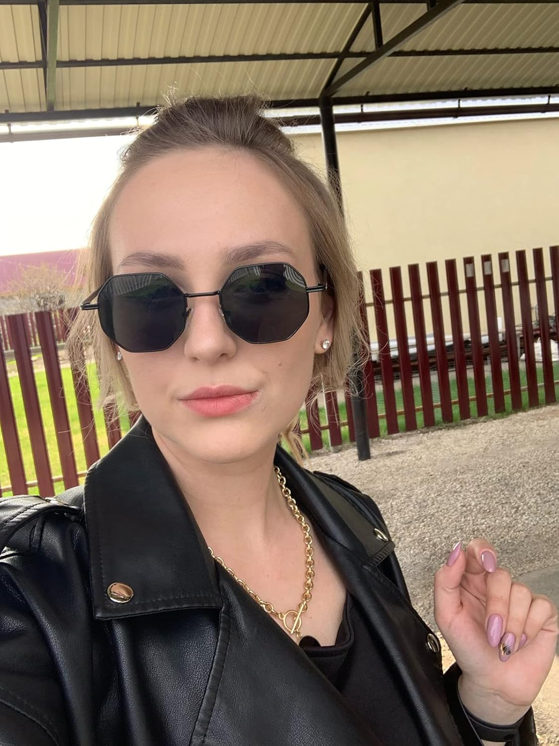 Vintage round Polarized Sunglasses for Women Classic Retro Designer Style