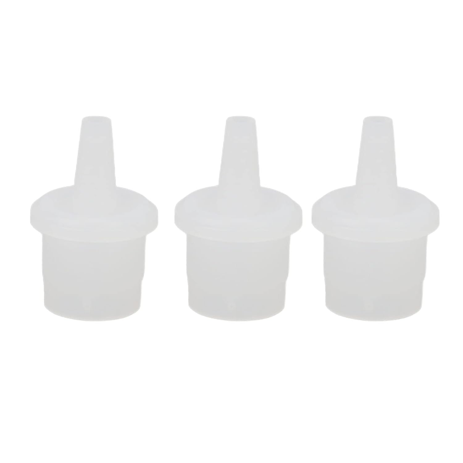 Ejoyous 20PCS ABS Eyelash Glue Bottle Nozzles (0.9X0.5In/22X13Mm) Sealed Dustproof, Sturdy Durable, Fits Eyelash Glue/Pigment/Color Bottles, Nail Art/Eyelash Extension Accessory image number 2