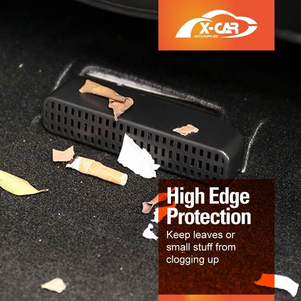 X-CAR GWM Tank 300 2022-2024 Backseat Rear under Seat Air Conditioning Outlet Vent Cover Flow Grille Protector Set of 2 image number 5