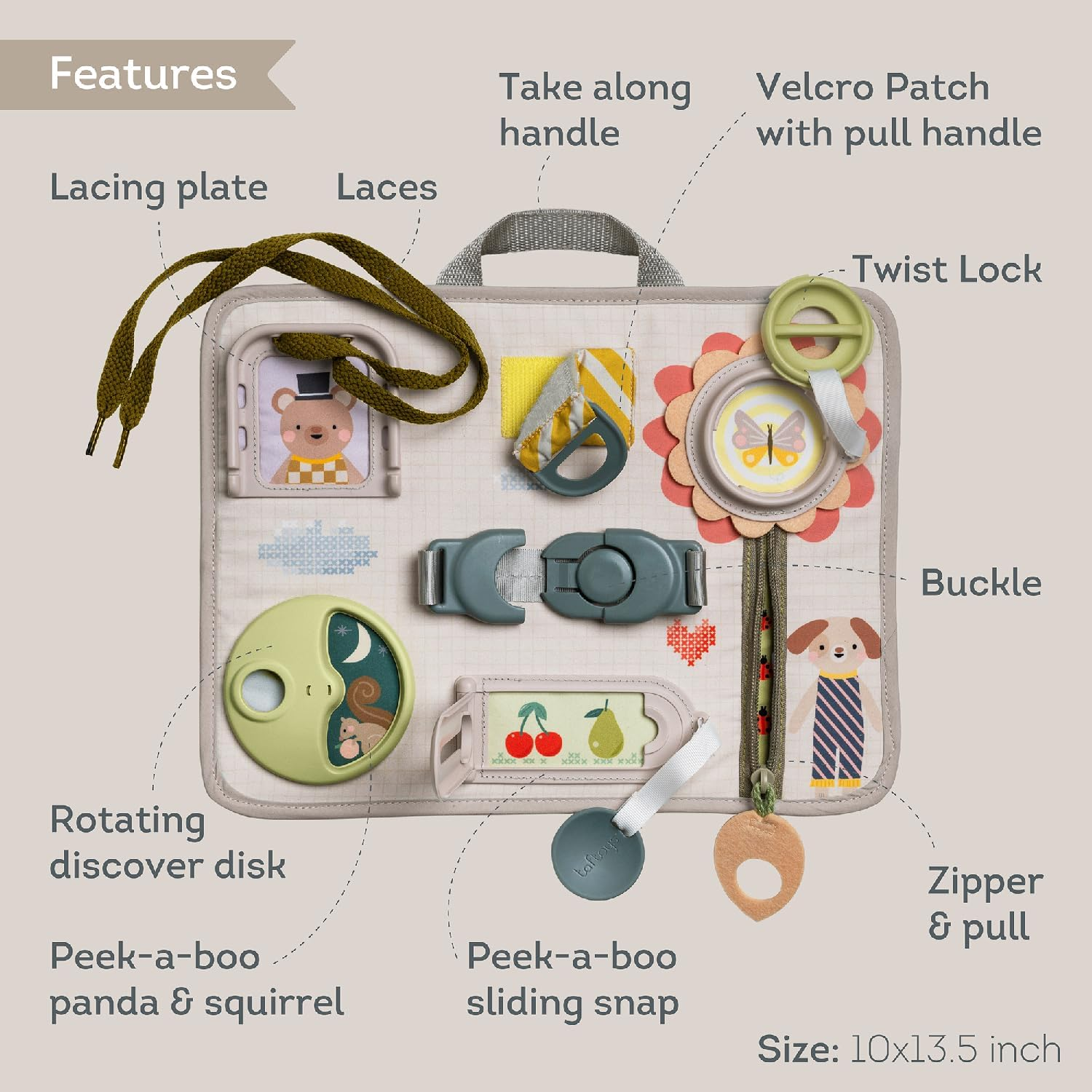 Taf Toys Snap 'N Learn Activity Board image number 5