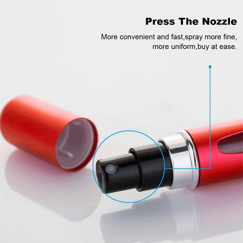 AIMALL 8ML Travel Portable Mini Refillable Perfume Atomizer Bottles Spray Pump Scent &ndash; Durable & Leak-Proof Design