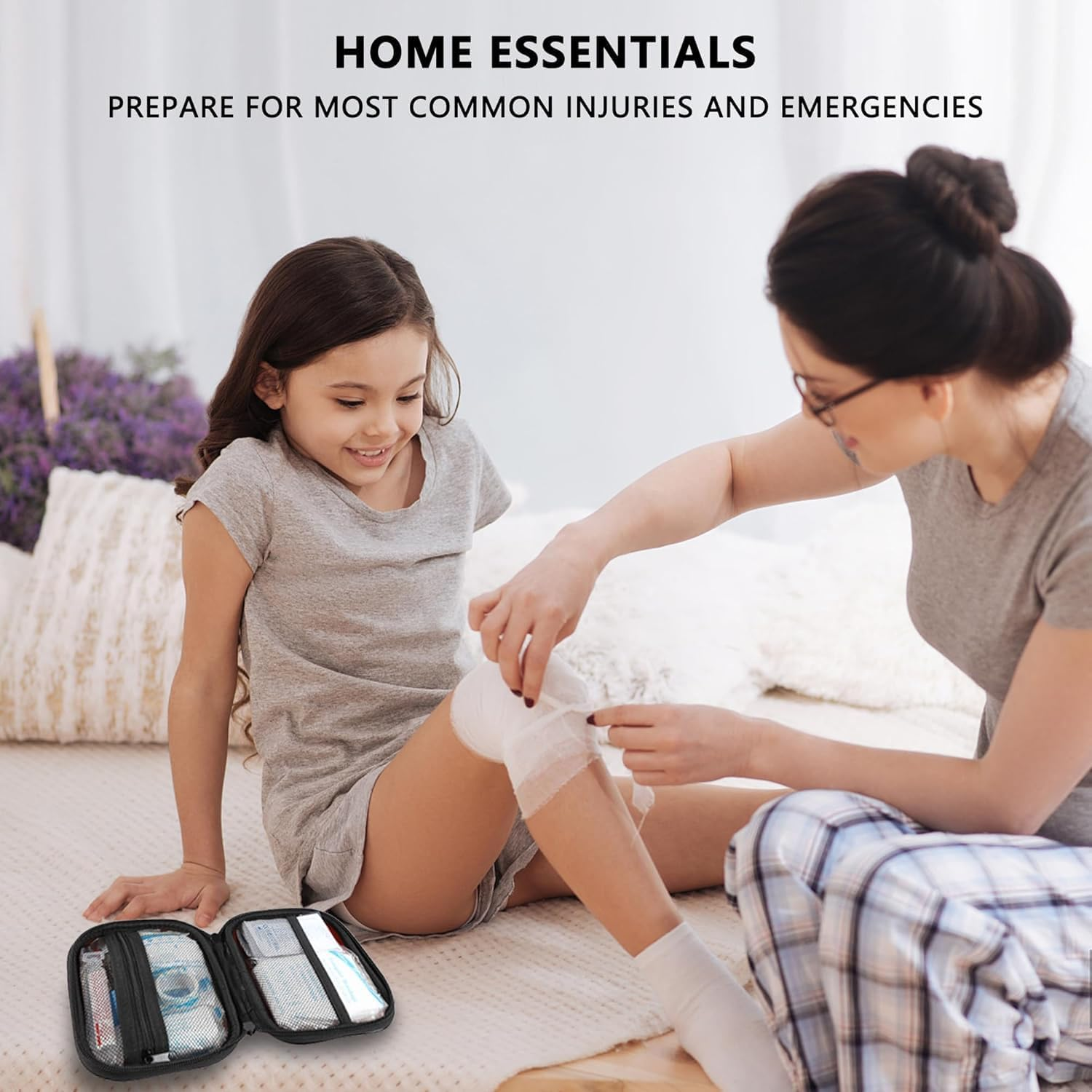 First Aid Kit, 120 Pcs Small Waterproof Medical Kit for Hiking, Backpacking, Camping, Travel, Car, Emergency First Aid Supplies & Survival Kit Be Prepared for All Outdoor Adventures or at Home & Work image number 3