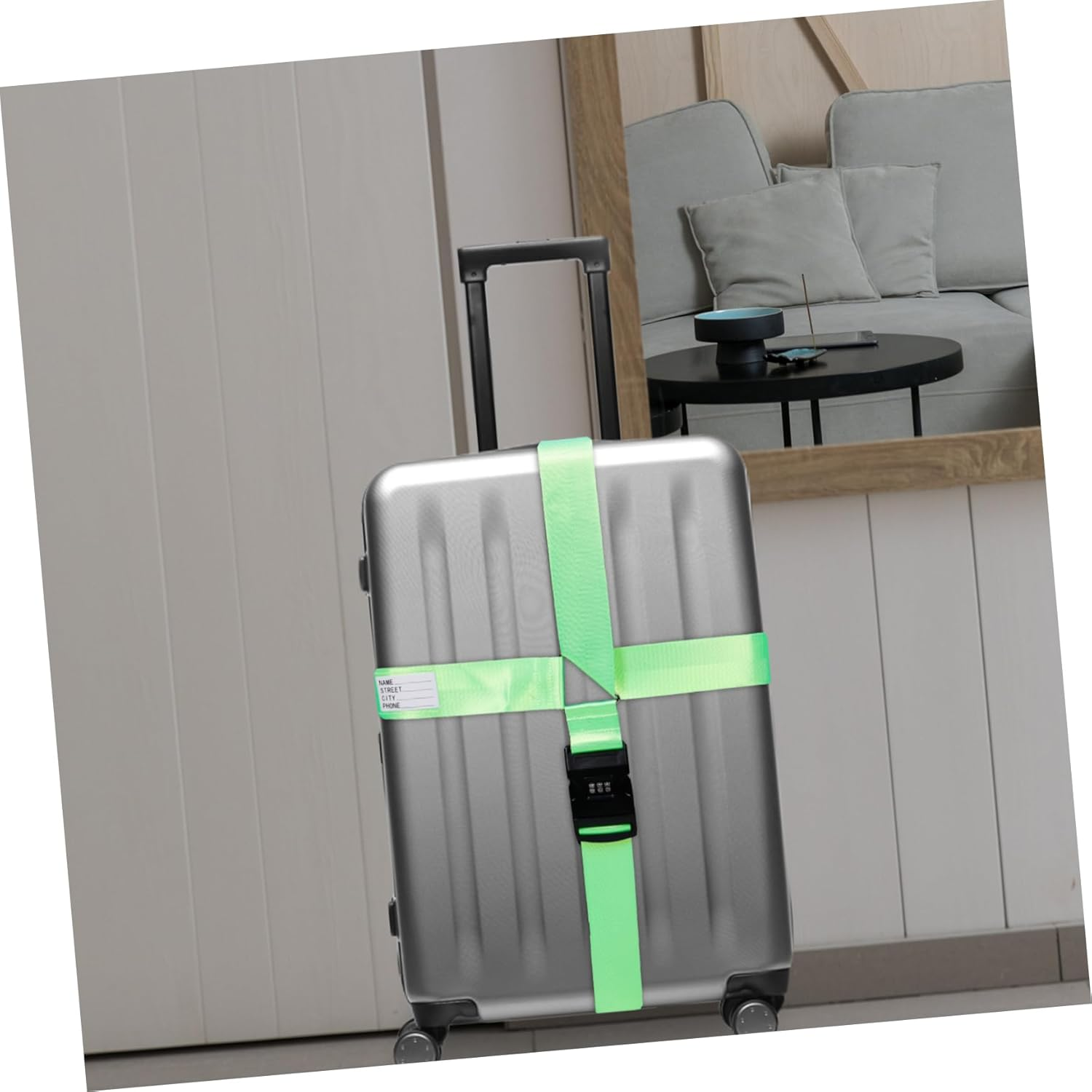 FOMIYES Adjustable Suitcase Straps Luggage Straps Belt Travel Belt Lock Accessories image number 5