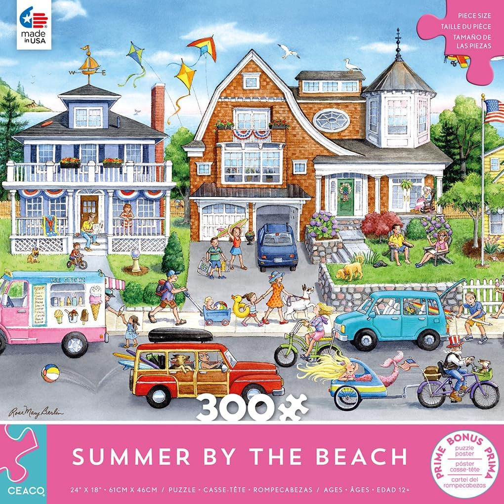 Ceaco - Summer by the Beach - 300 Piece Jigsaw Puzzle image number 5