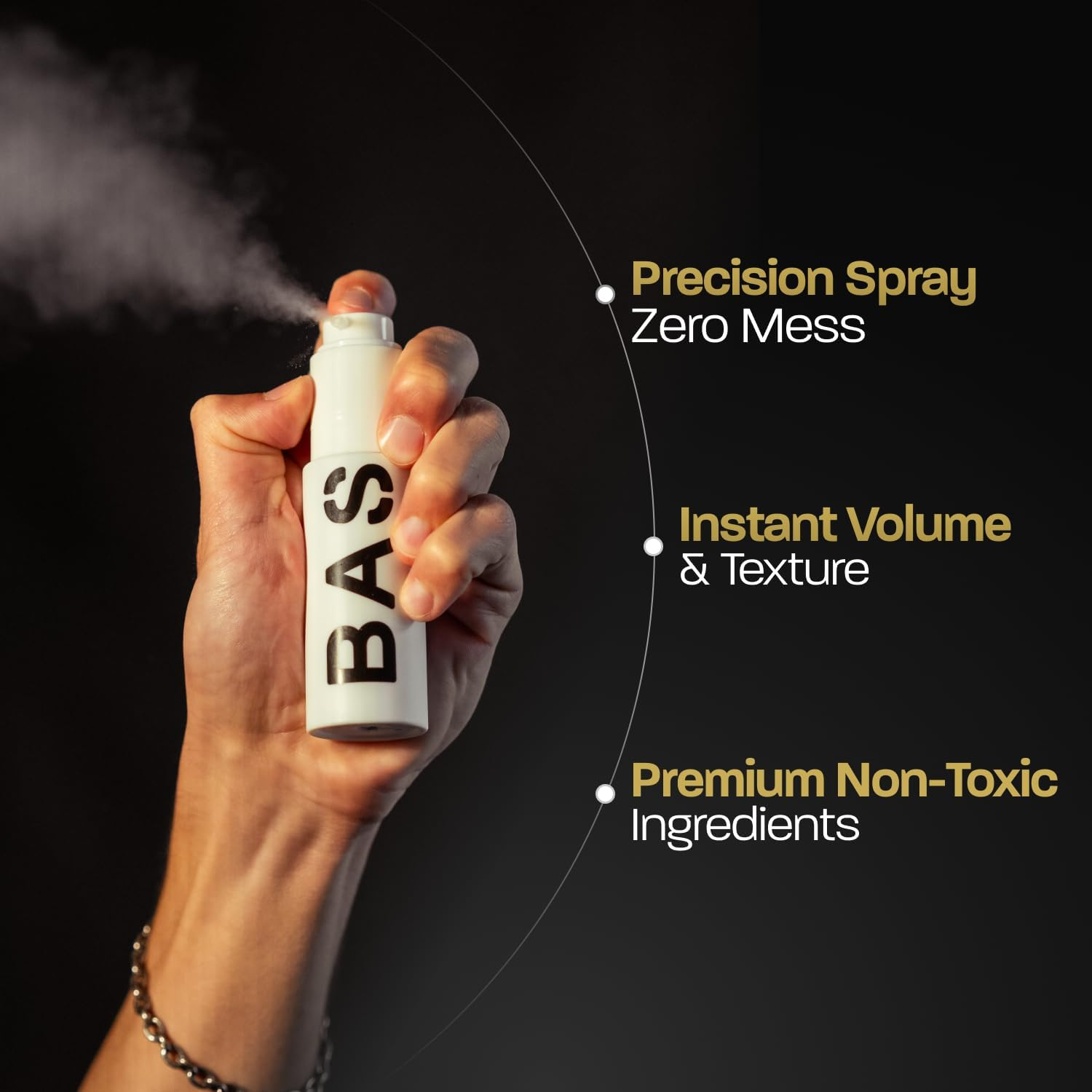 Based Bodyworks Hair Texturizing Powder, Lightweight & Volumizing Styling Powder with Matte Finish, Add Texture with Medium Hold, Best for Short to Medium Hair, (1.69Oz Bottle, Pack of 1) image number 4